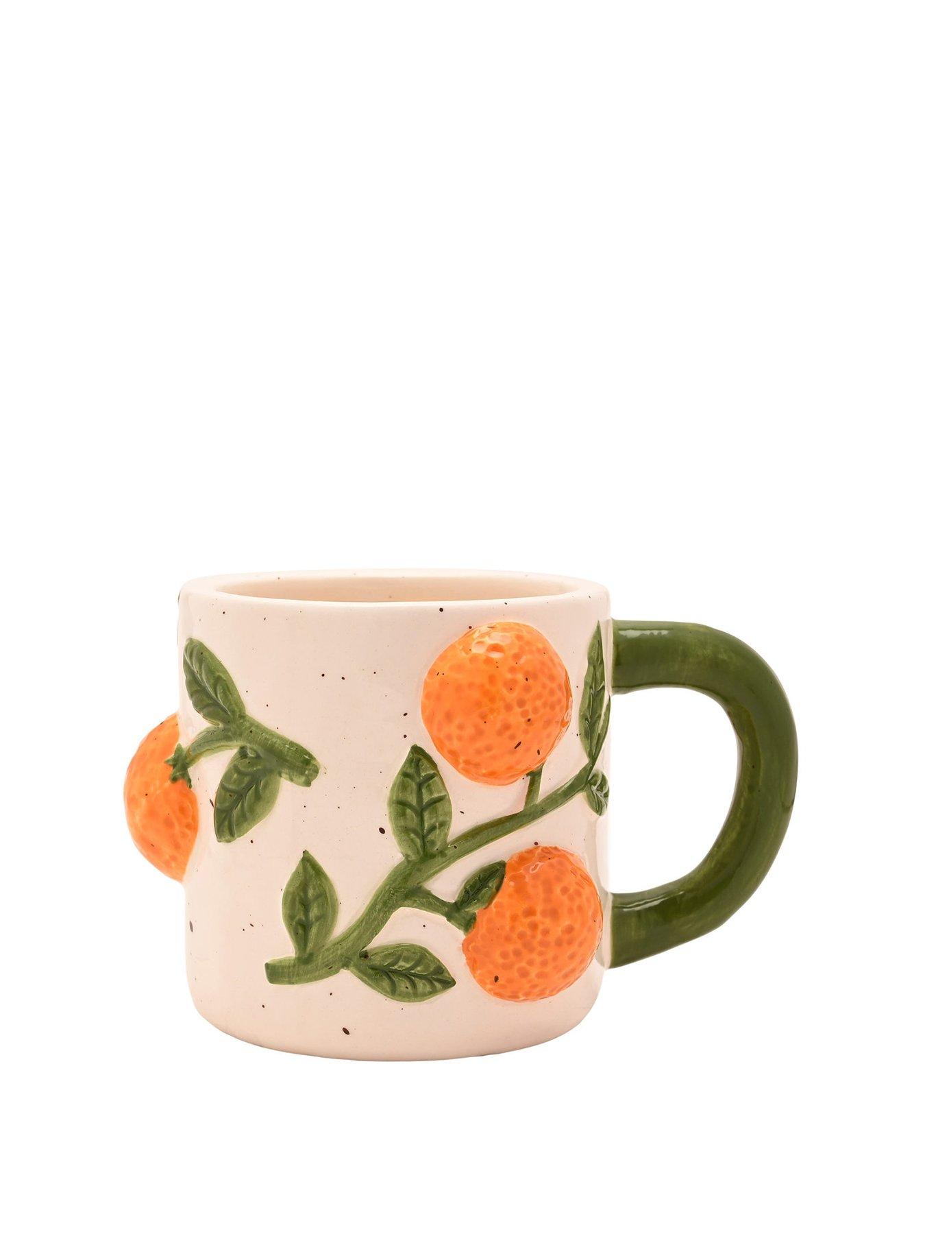 Hestia Mug with Oranges - Set of 2
