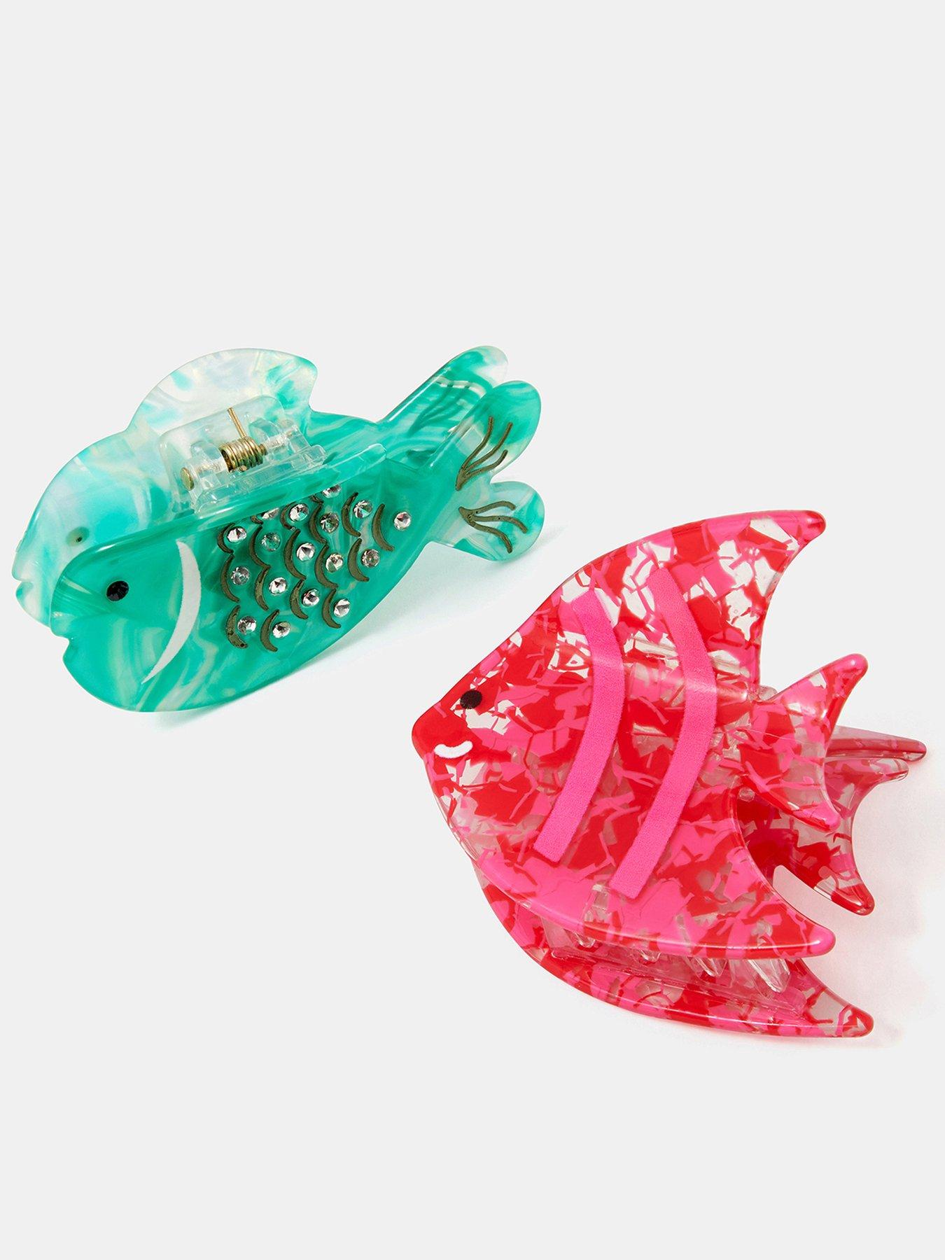 Image 3 of 3 of Accessorize 2-pack Tropical Fish Claw Clips