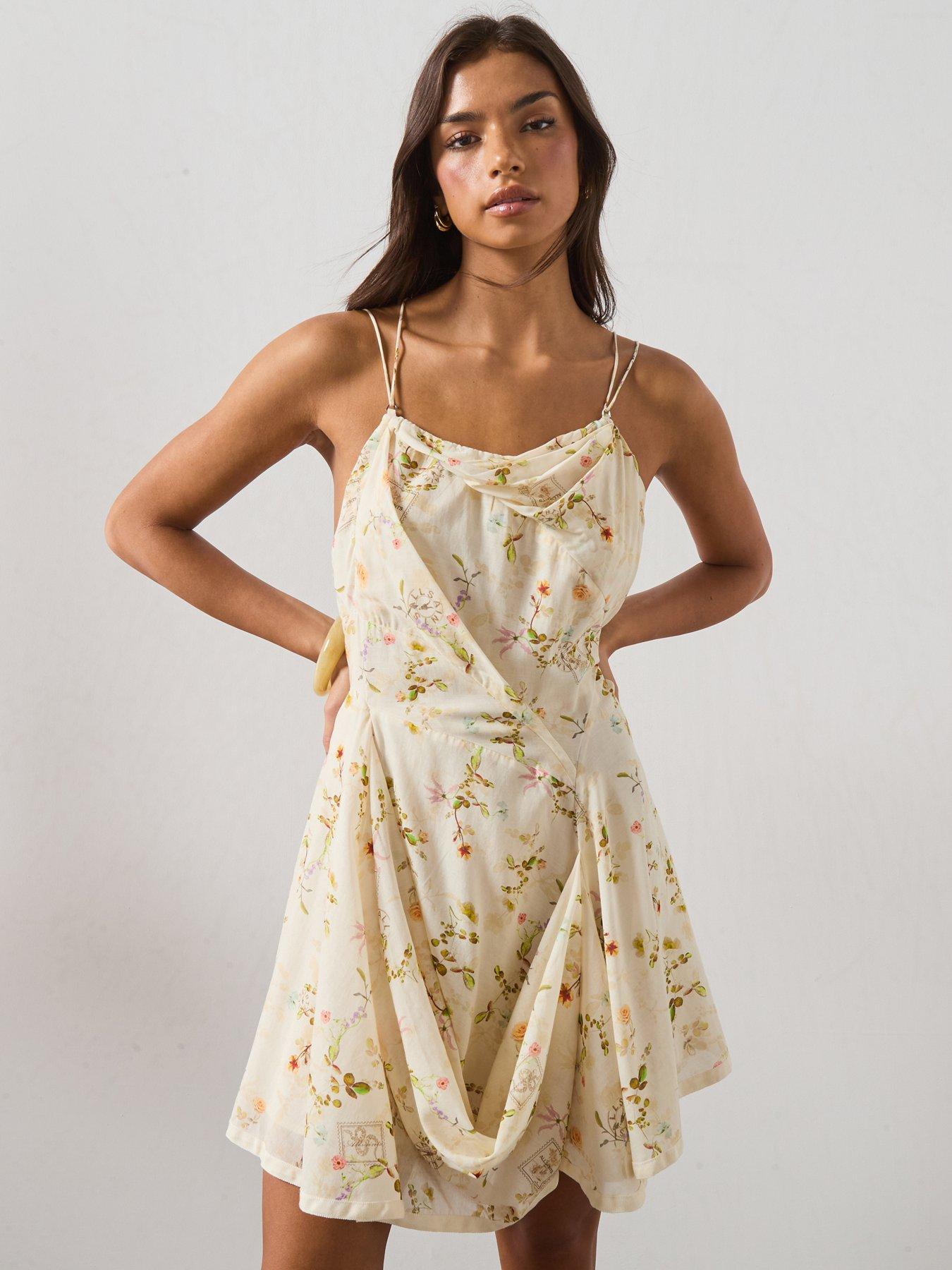 AllSaints Claire Mini Dress, Pink, Size 14, Women