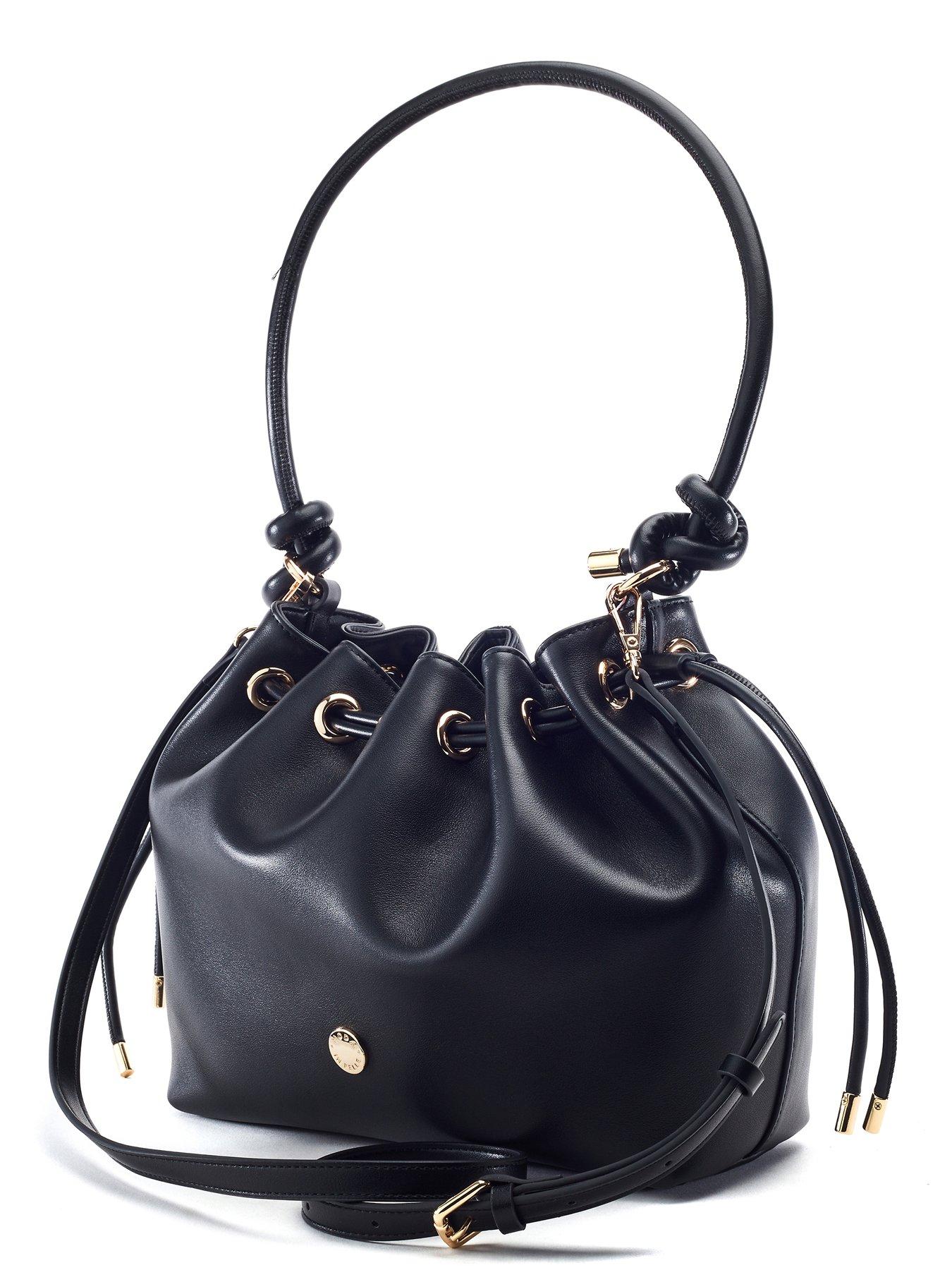 Image 3 of 3 of Moda In Pelle Ruched Eyelet Detail Knot Bag