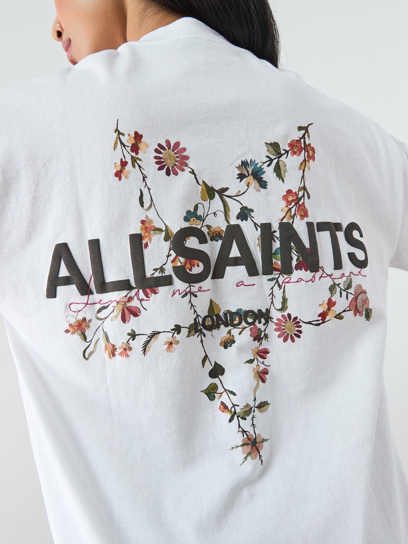 Image 4 of 6 of AllSaints Pentacle Etta Tee - White