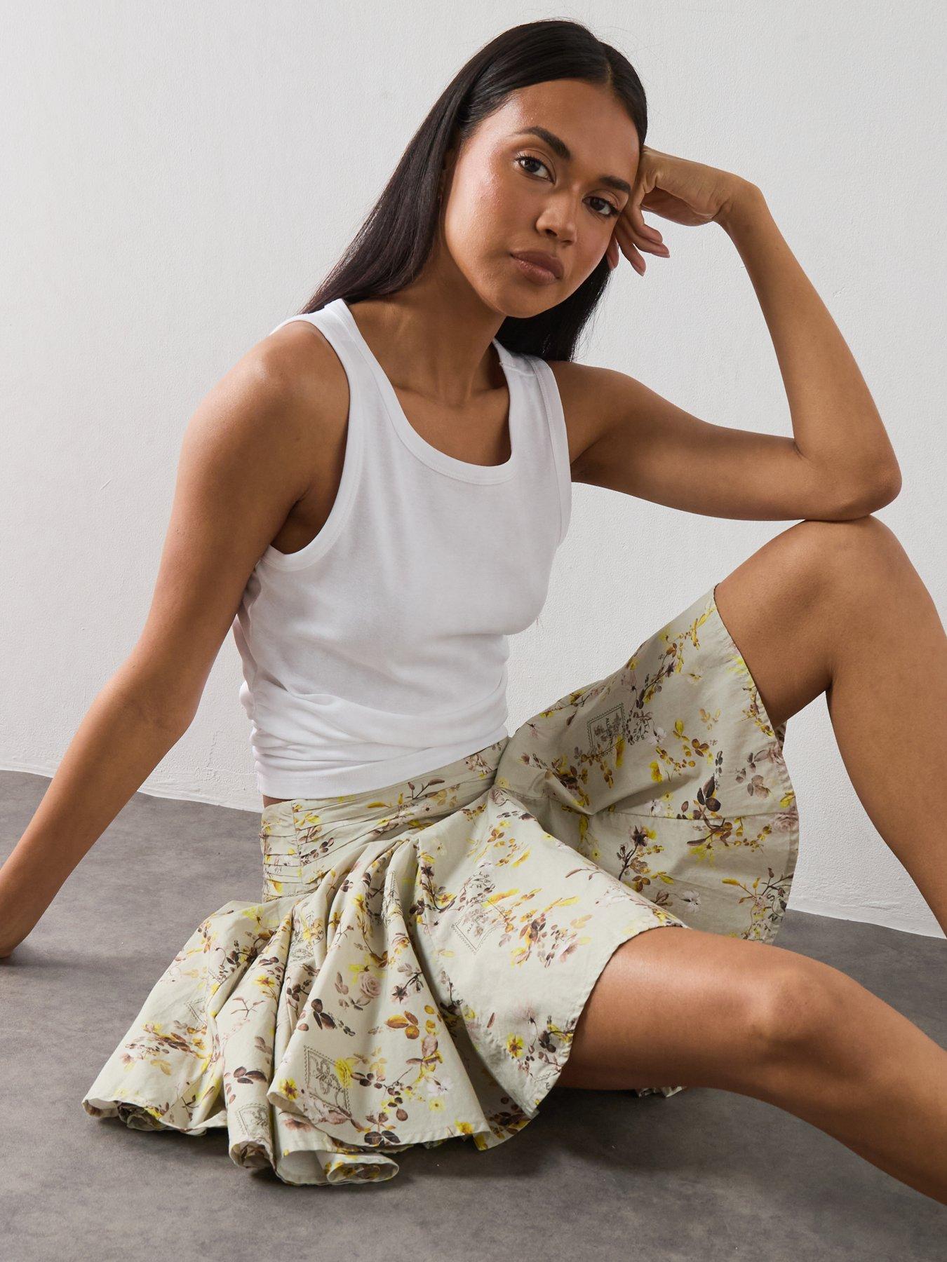 AllSaints Tulip Skirt - Green | Very