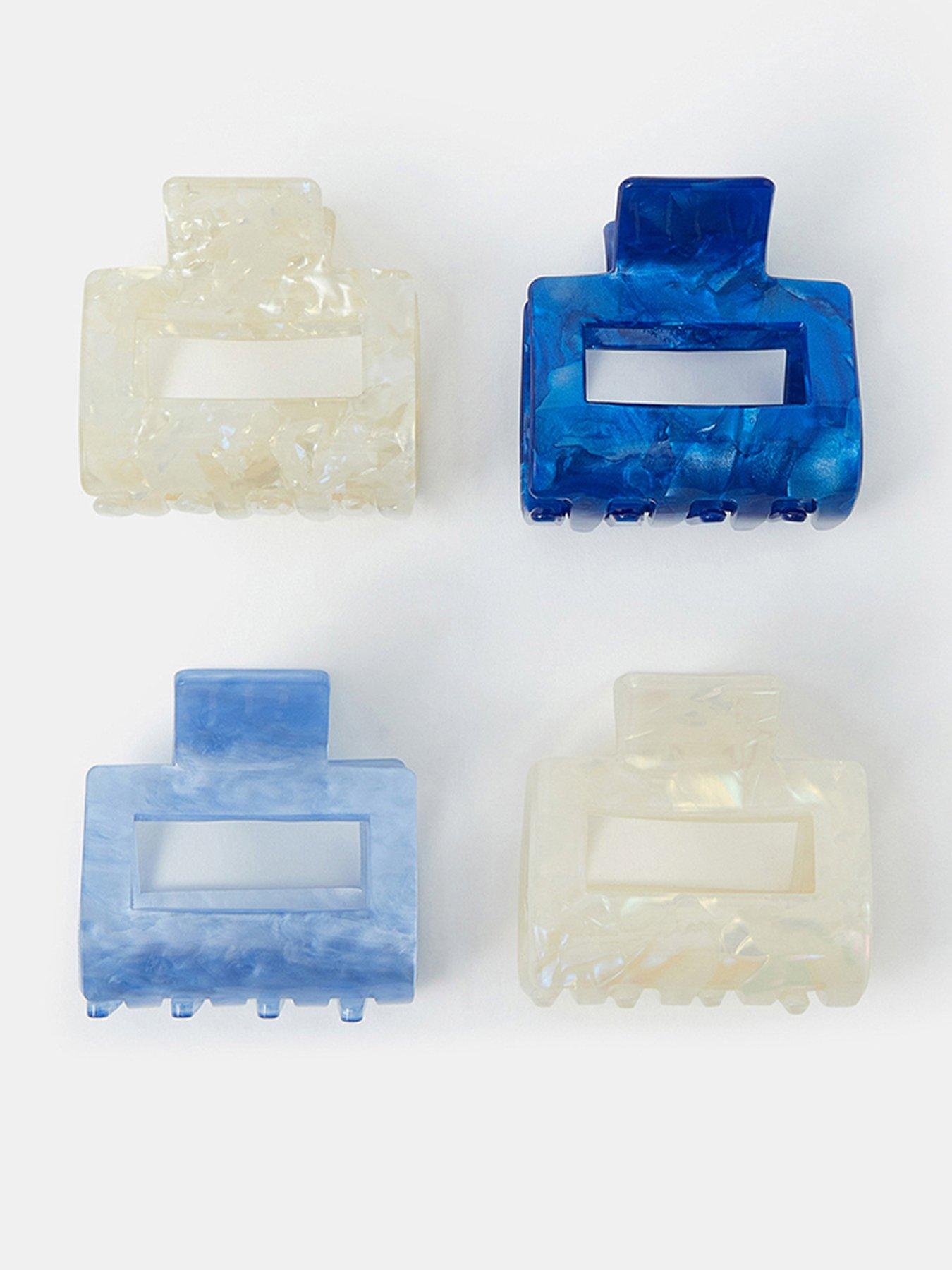 Accessorize 4-pack Resin Square Claw Clips