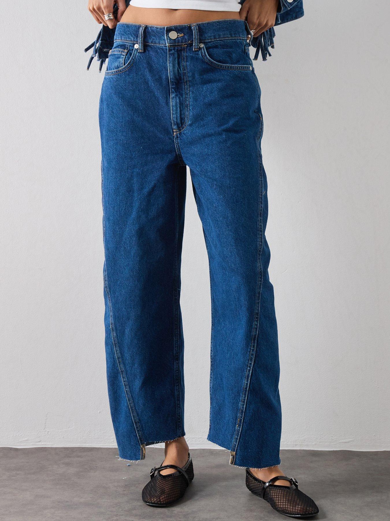 AllSaints Fox Jean, Blue, Size 26, Women