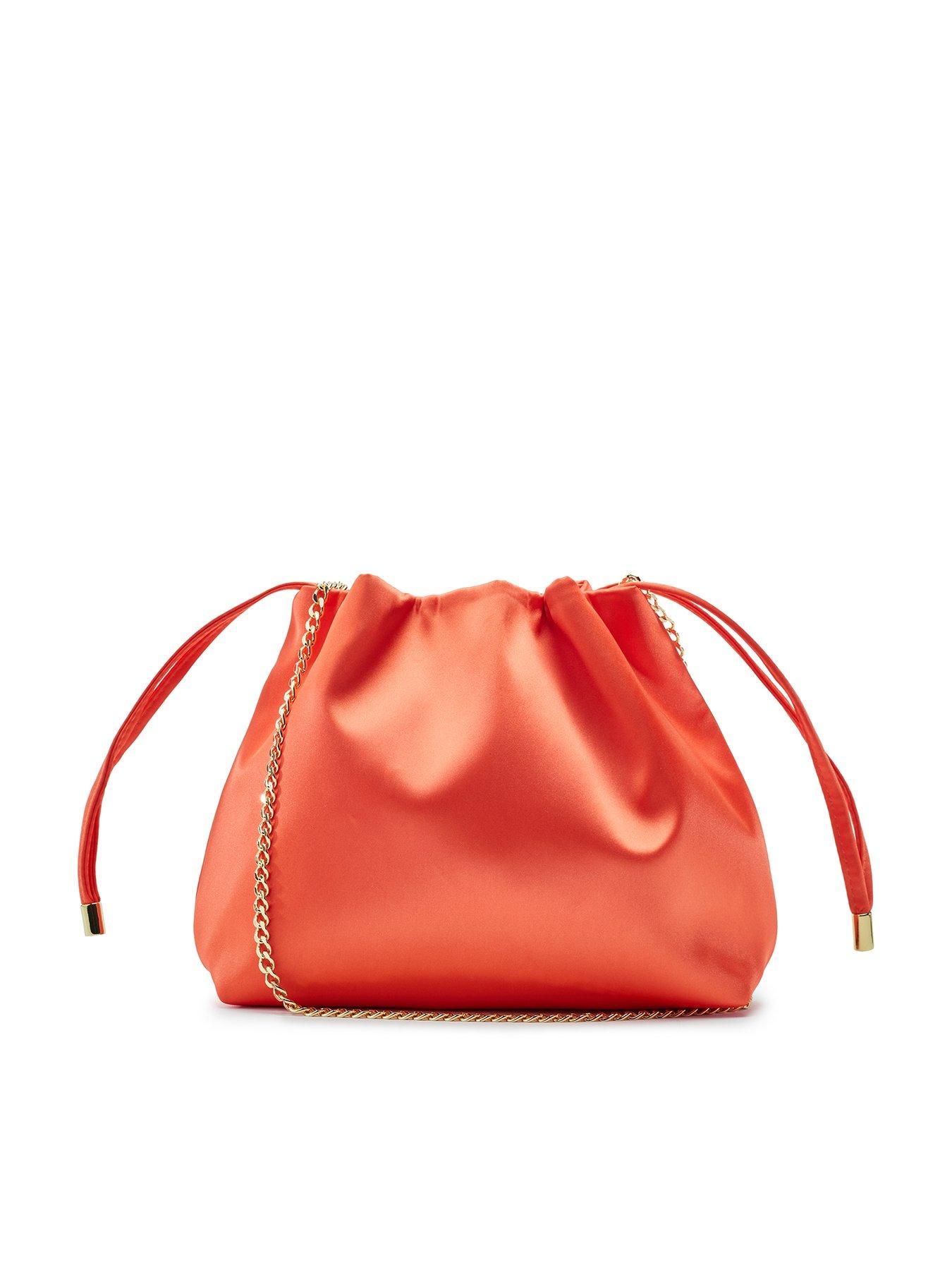 Moda In Pelle Ruched Bucket Shoulder Bag
