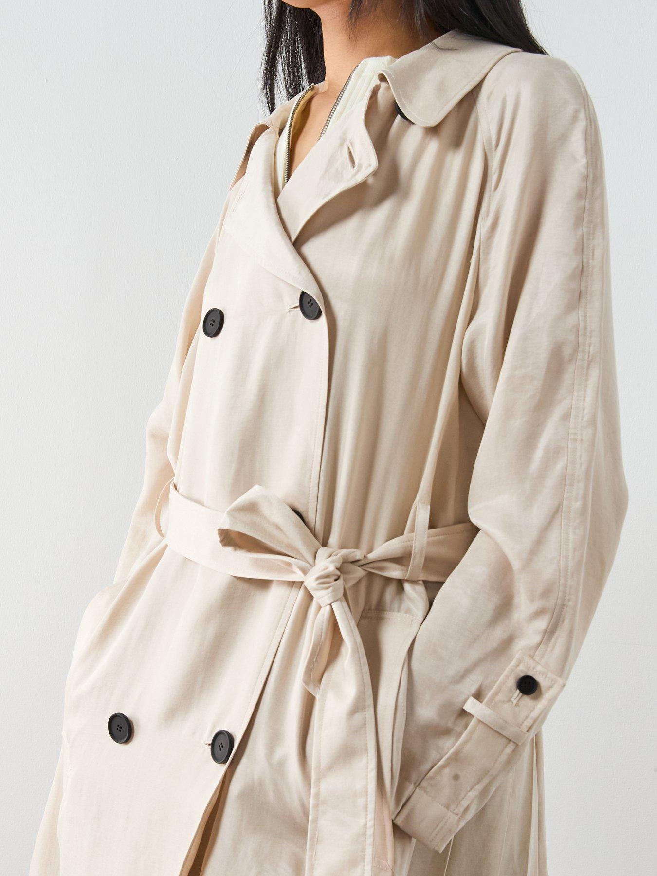 Image 4 of 6 of AllSaints Lizie Trench Coat - Off White