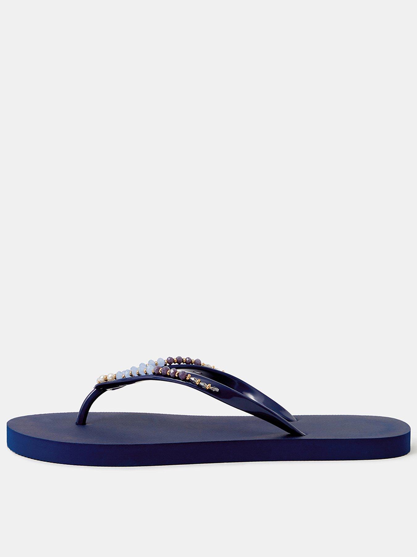 Accessorize Beaded Flip Flops