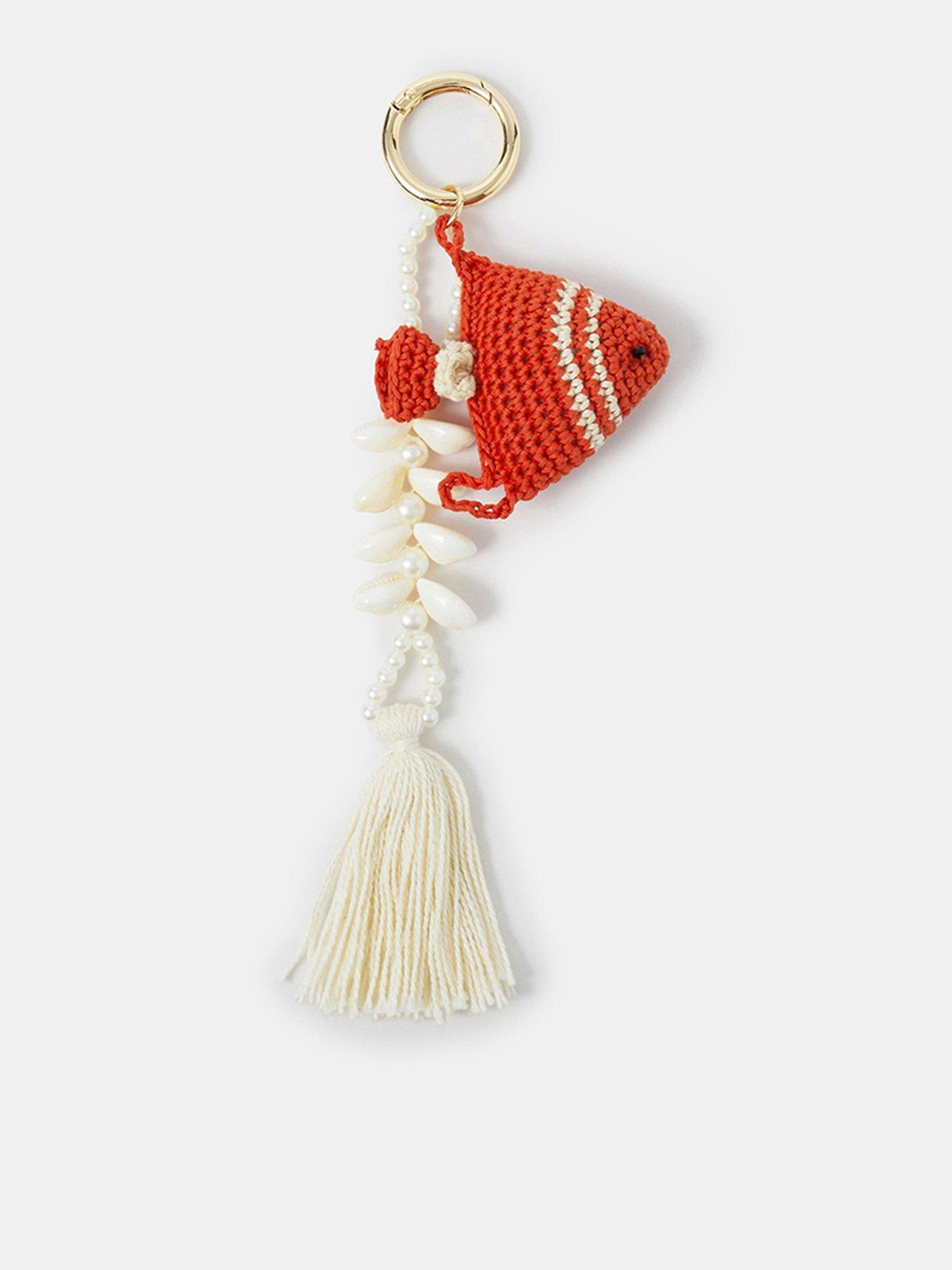 Accessorize Crochet Fish Bag Charm