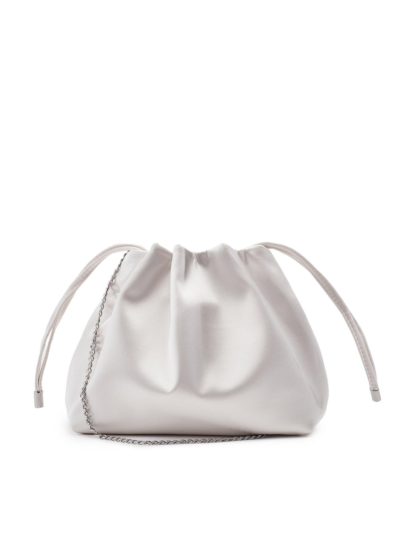 Moda In Pelle Ruched Bucket Shoulder Bag