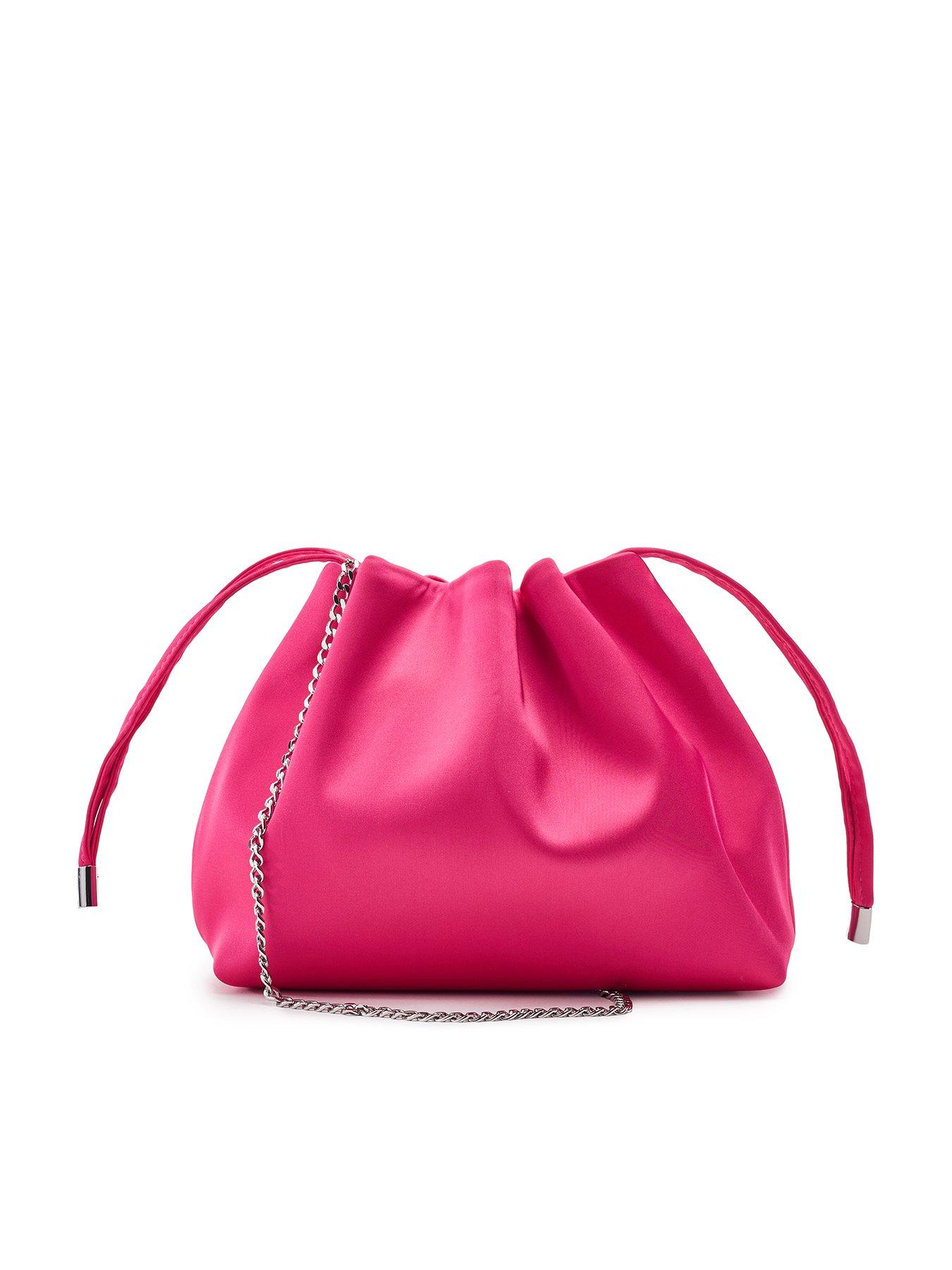 Moda In Pelle Ruched Bucket Shoulder Bag