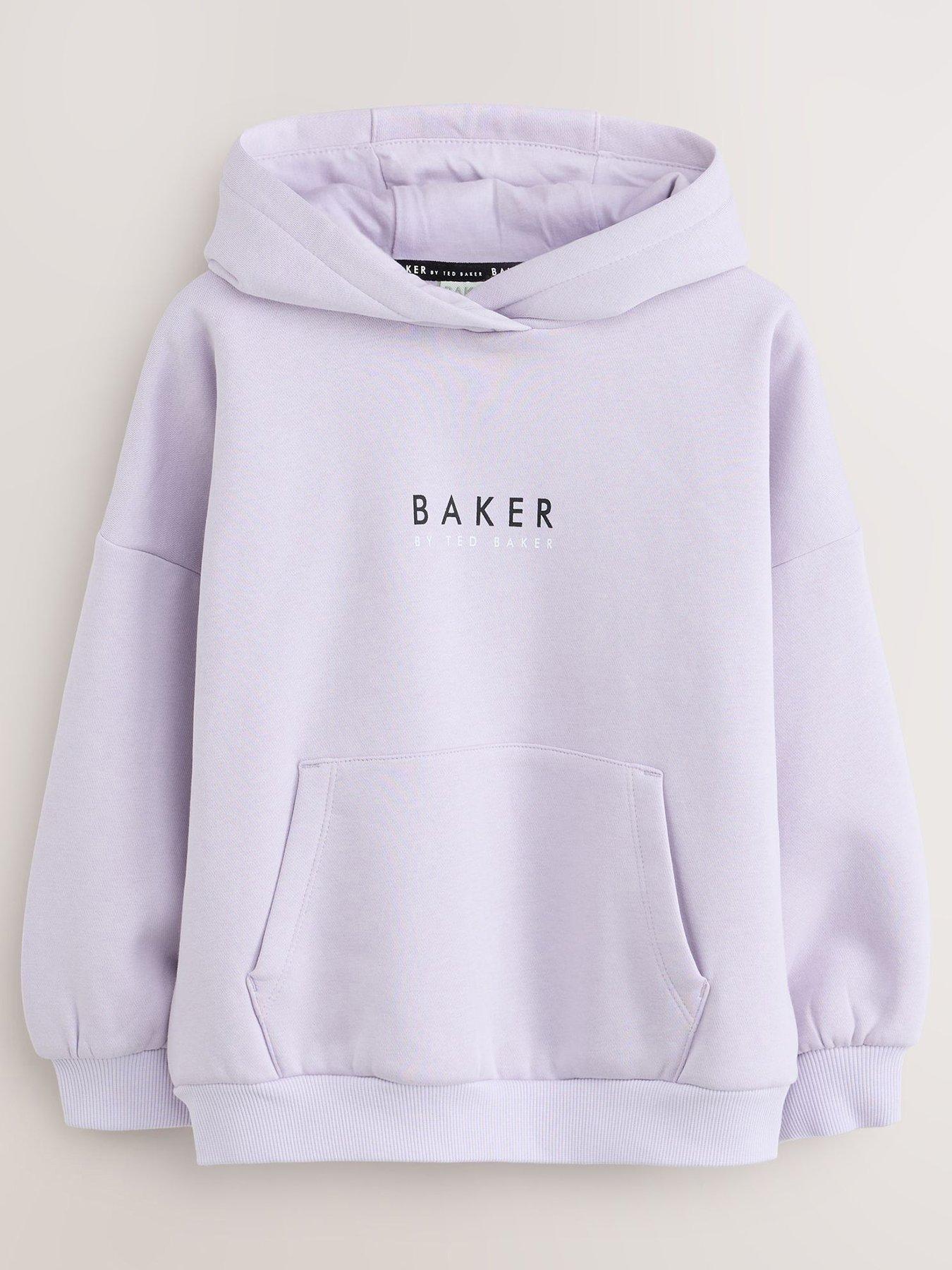 Image 1 of 6 of Ted Baker Older Girls Back Print Graphic Hoodie - Purple