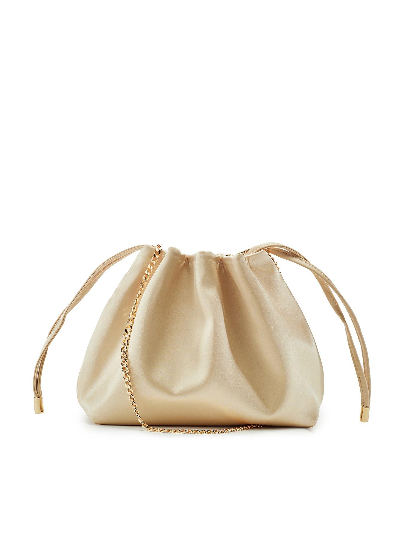 Image 1 of 4 of Moda In Pelle Ruched Bucket Shoulder Bag