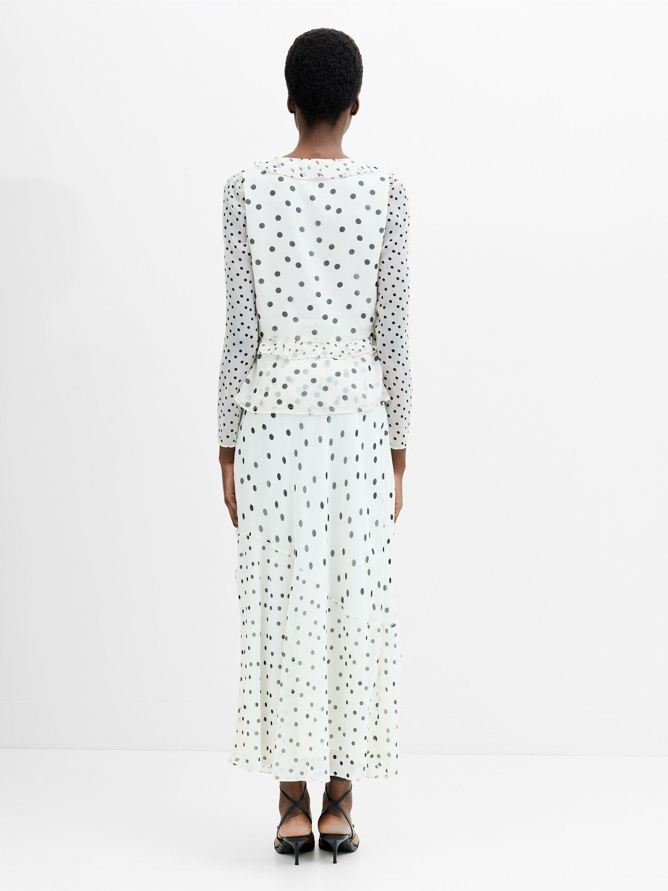 french connection polka dot midi dress French Connection Polka Dot Midi Dress