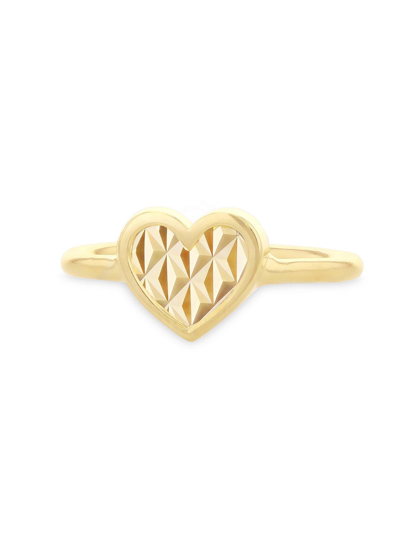 Image 2 of 5 of The Love Collection 9ct Yellow Gold Heart Ring