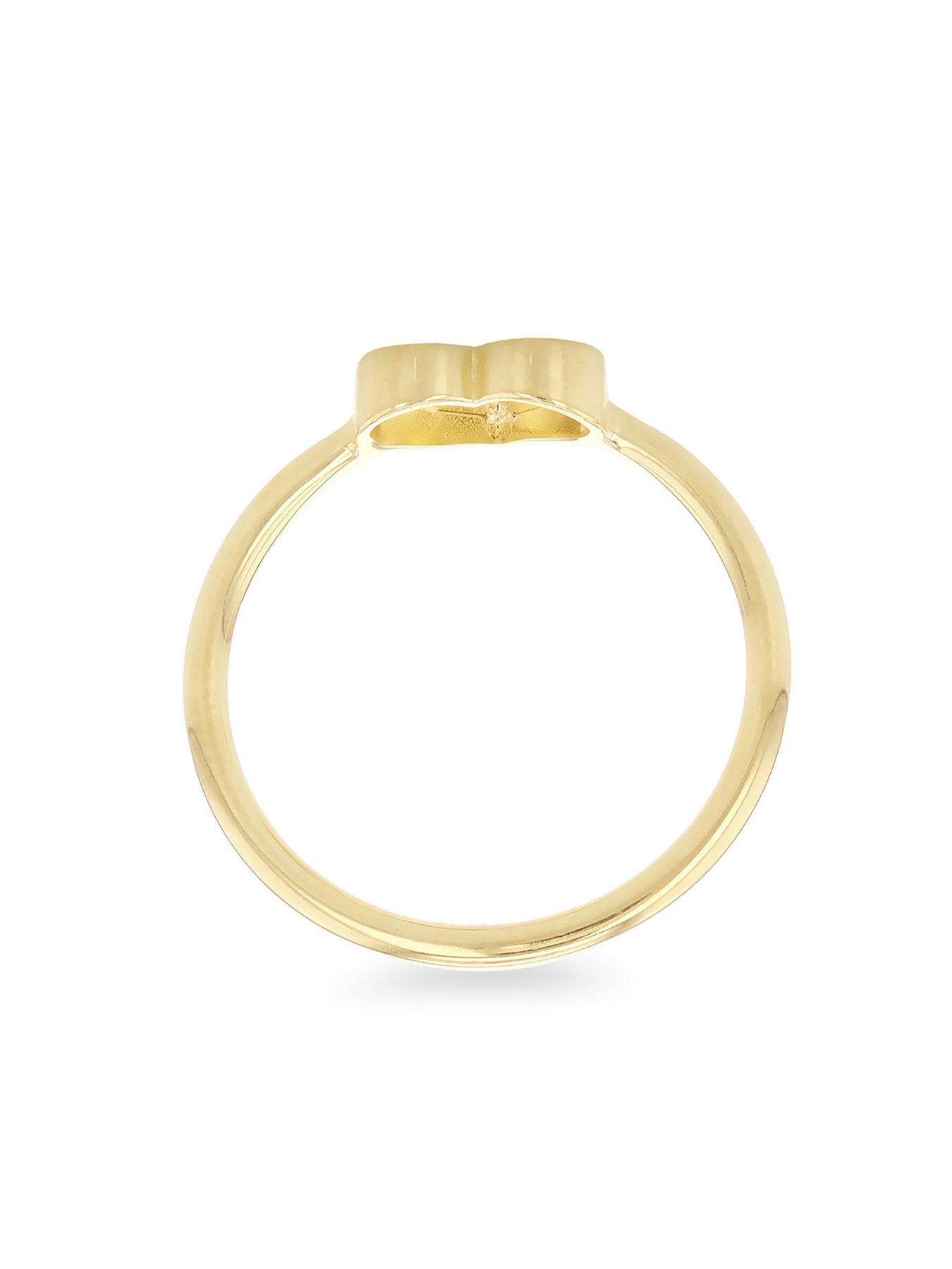 Image 3 of 5 of The Love Collection 9ct Yellow Gold Heart Ring