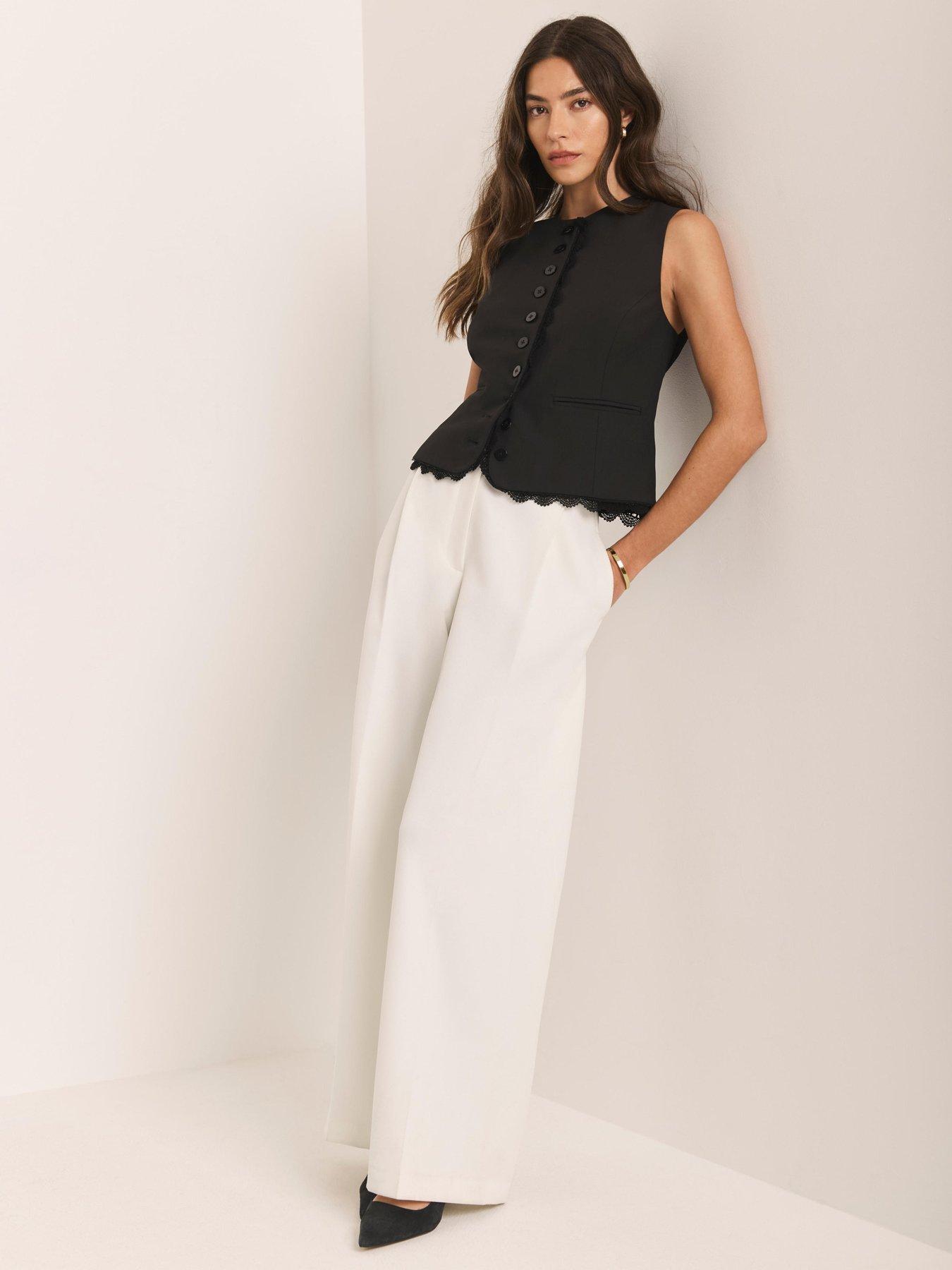Mint Velvet Ivory Straight Leg Trouser