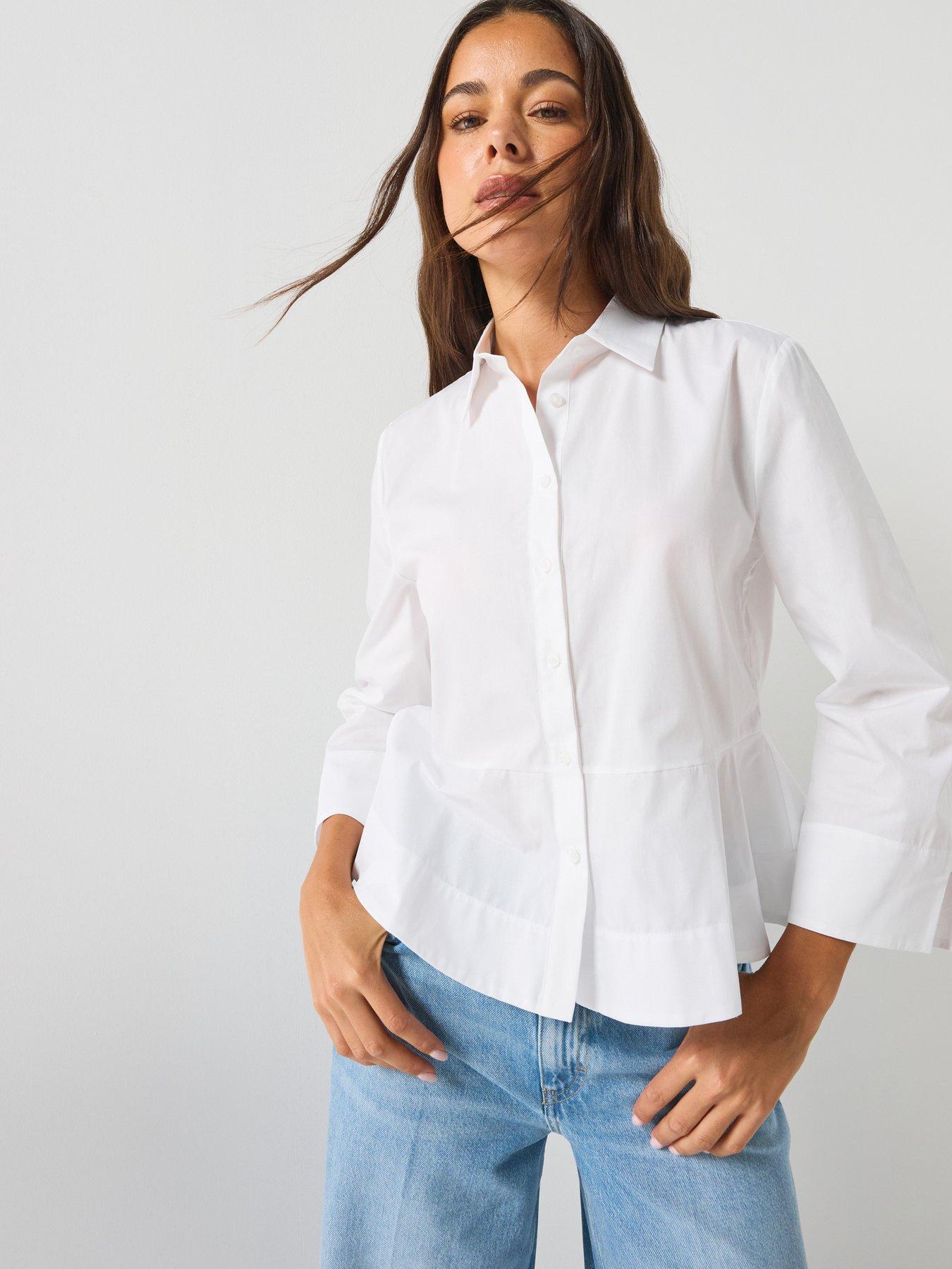 Image 1 of 4 of HUGO Embrella Shirt - White
