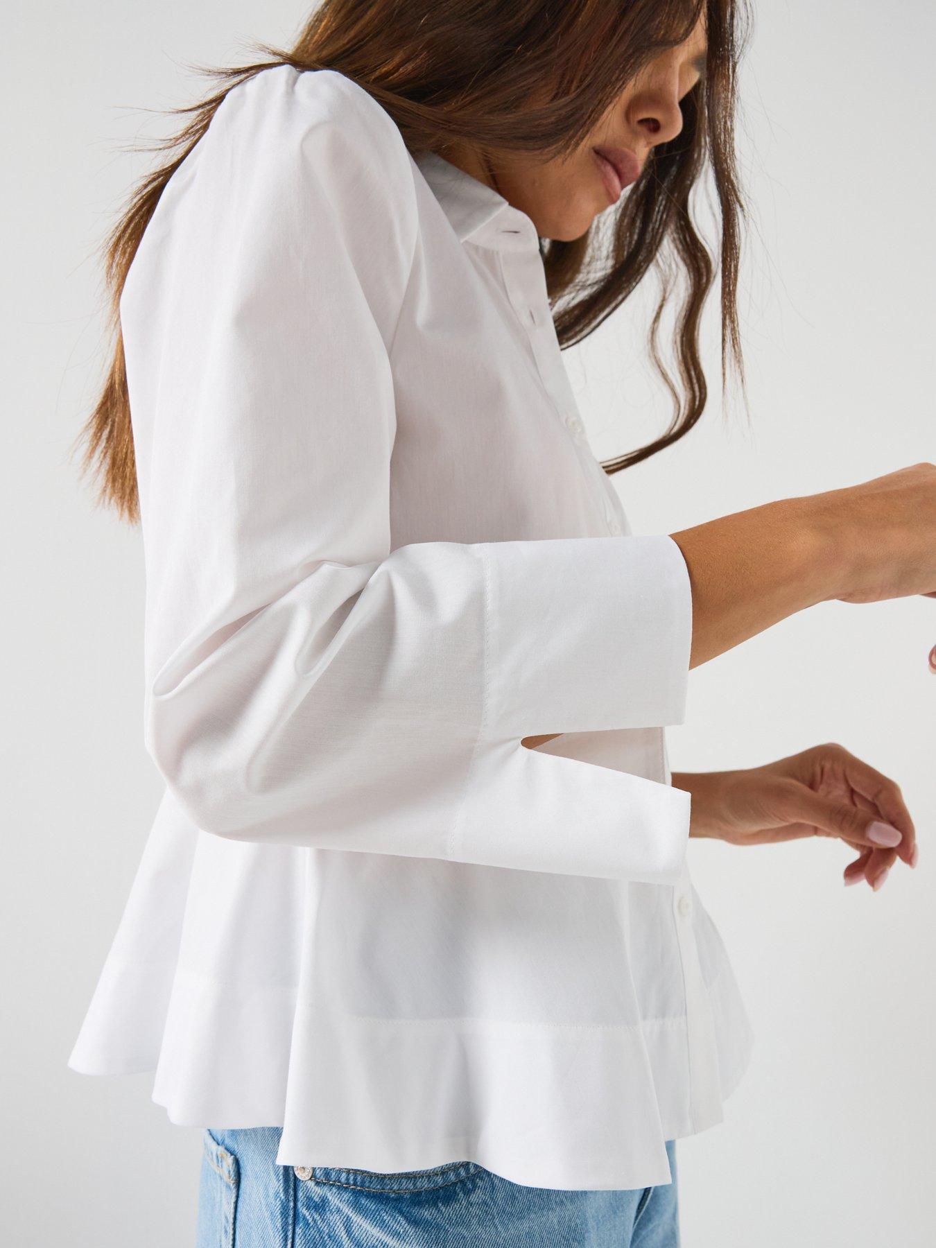 Image 4 of 4 of HUGO Embrella Shirt - White