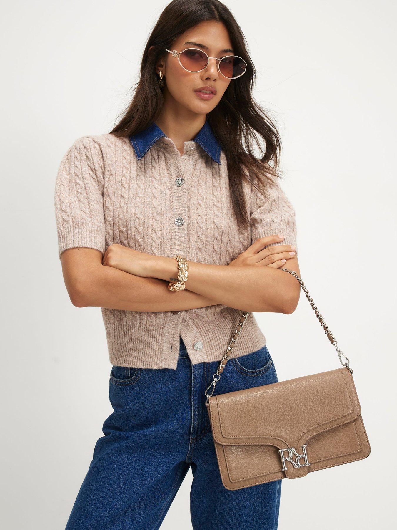 Image 1 of 6 of River Island Cable Hybrid Polo