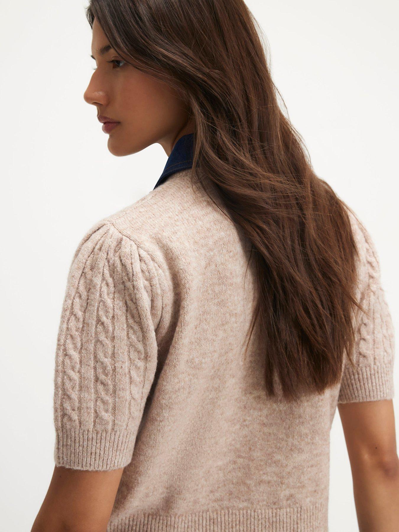 Image 2 of 6 of River Island Cable Hybrid Polo