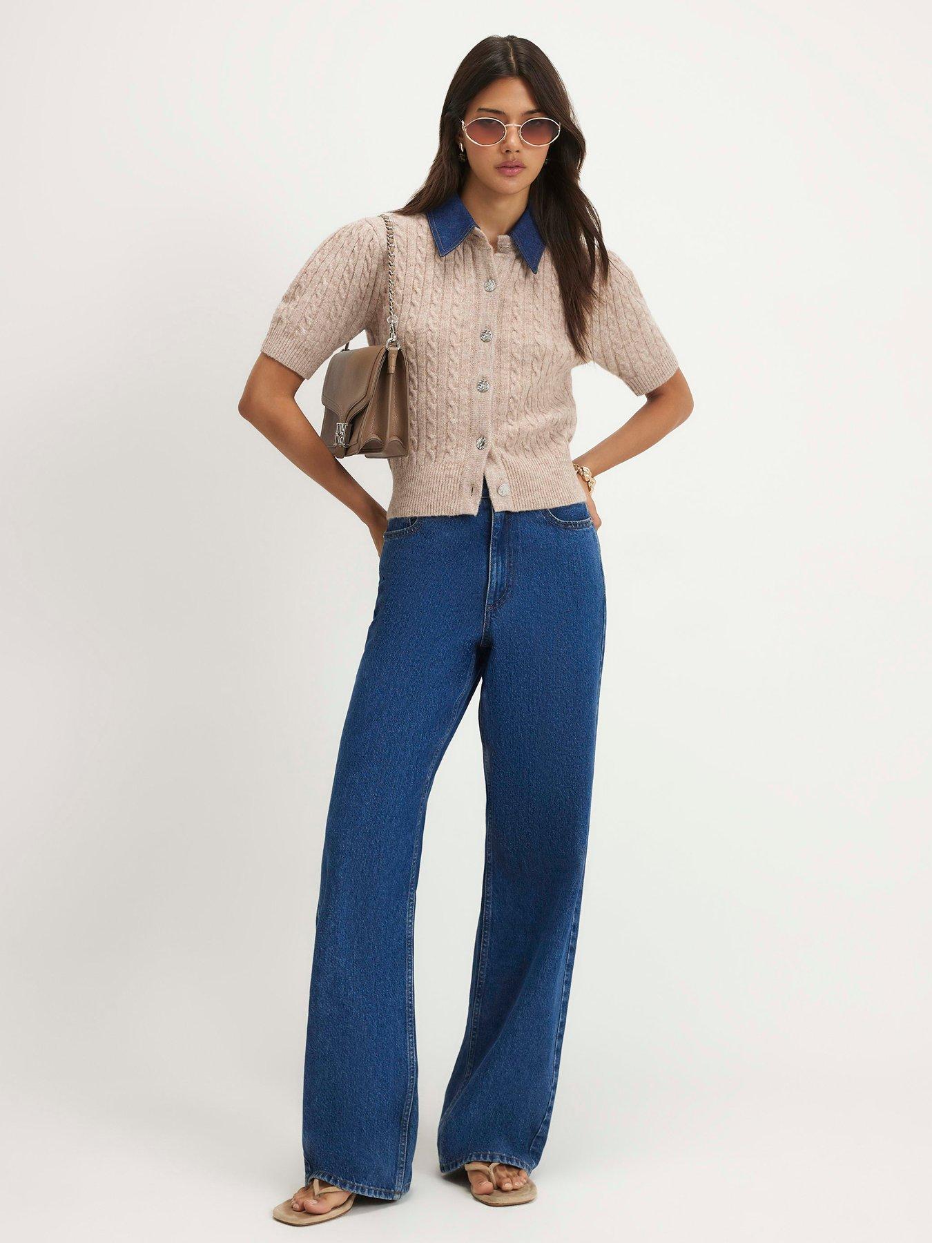 Image 3 of 6 of River Island Cable Hybrid Polo