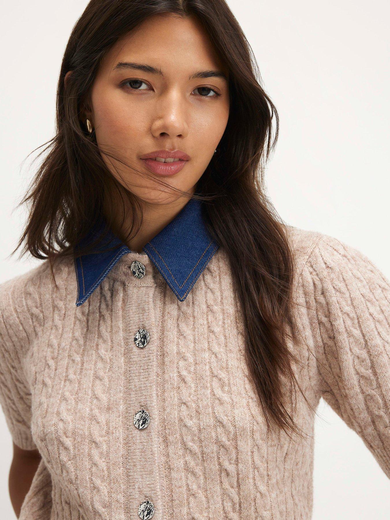 Image 4 of 6 of River Island Cable Hybrid Polo