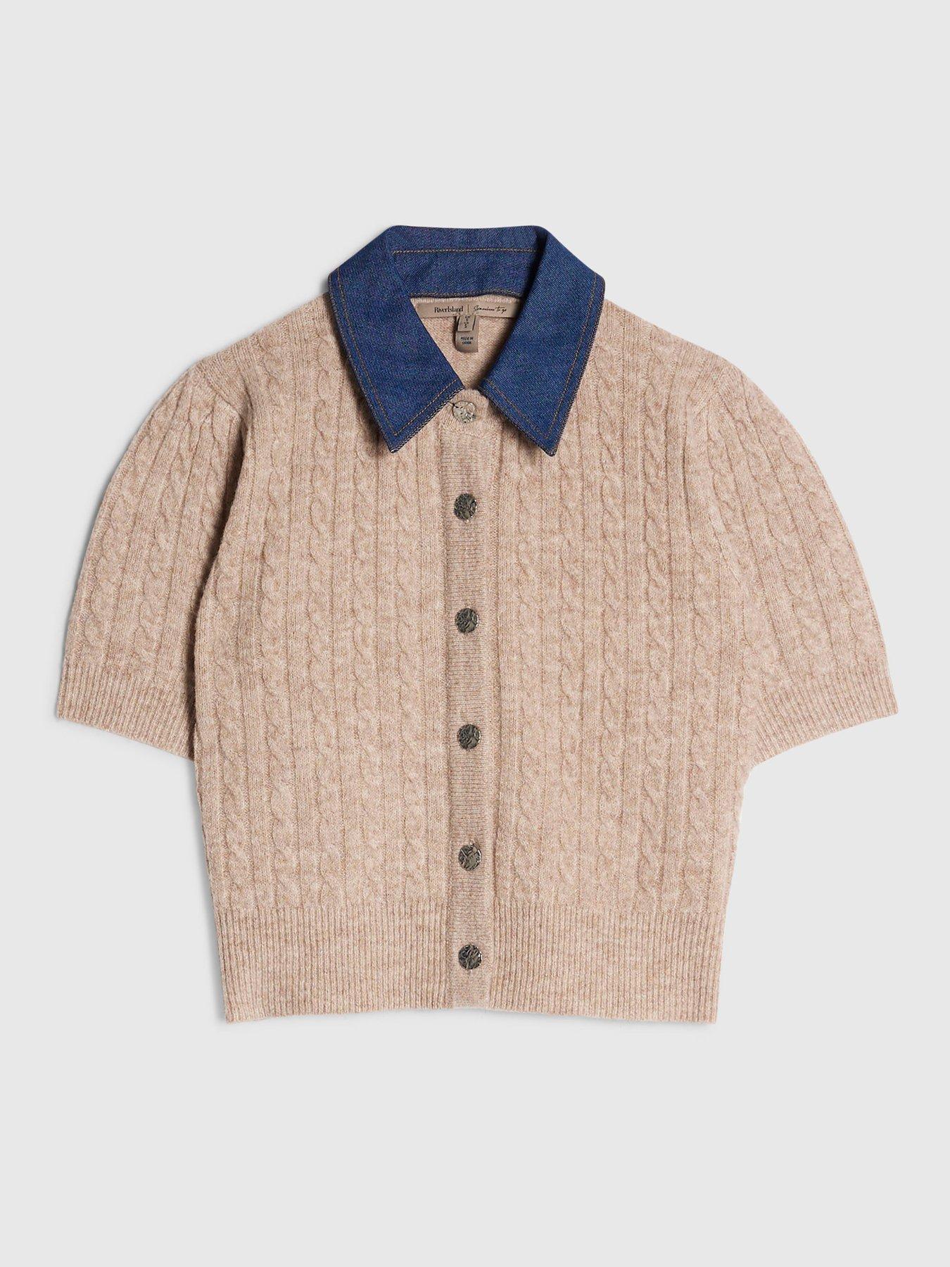 Image 5 of 6 of River Island Cable Hybrid Polo