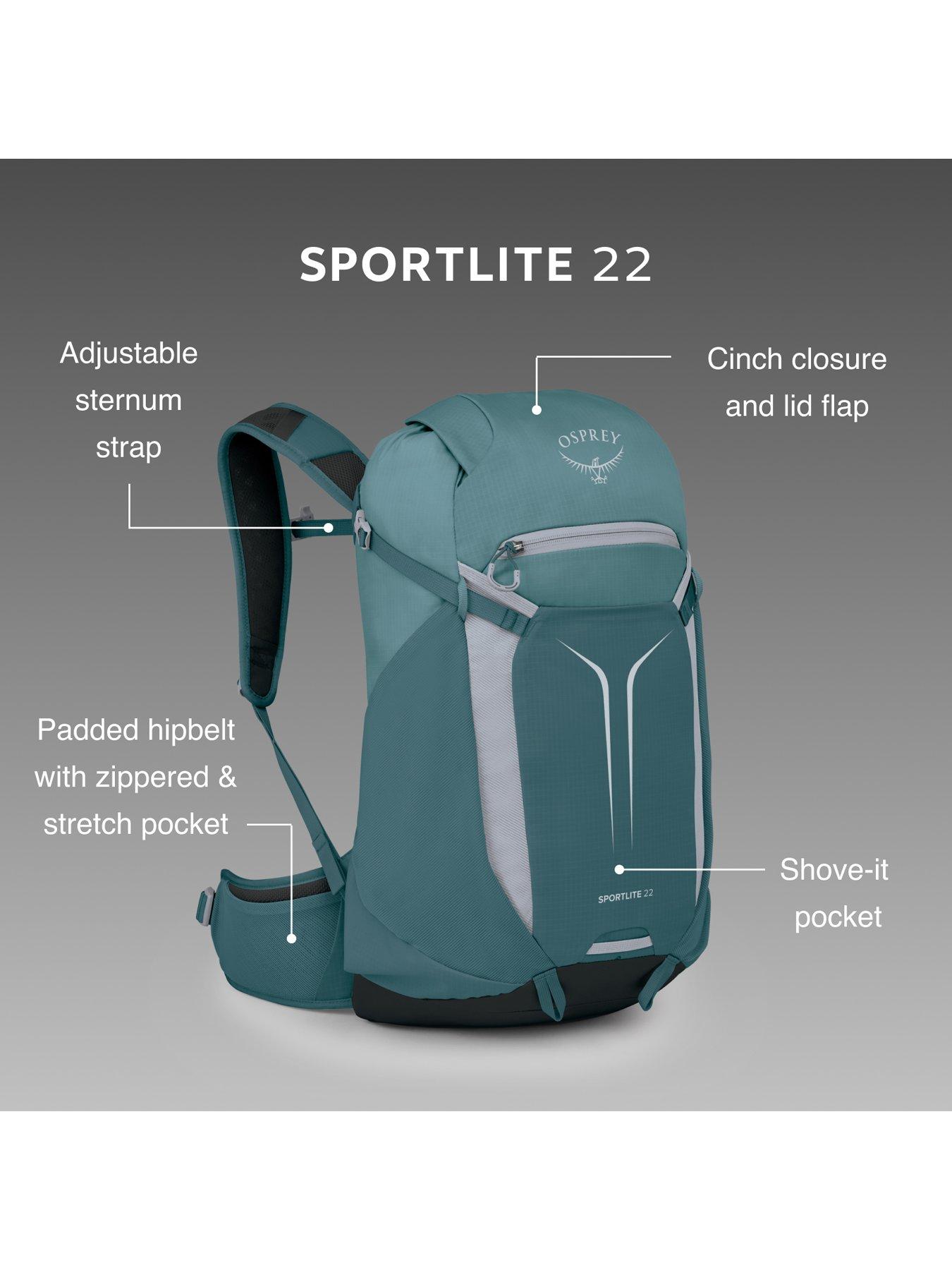 Image 4 of 7 of Osprey Sportlite 22 Torrent Blue Backpack