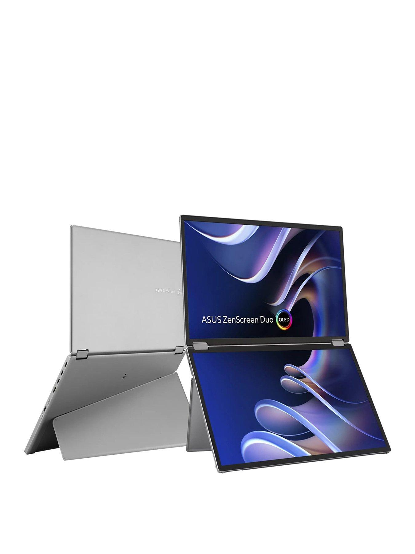 Asus ZenScreen Duo MQ149CD Dual 14" Monitor - 1920x1200 - 60Hz - OLED - Grey