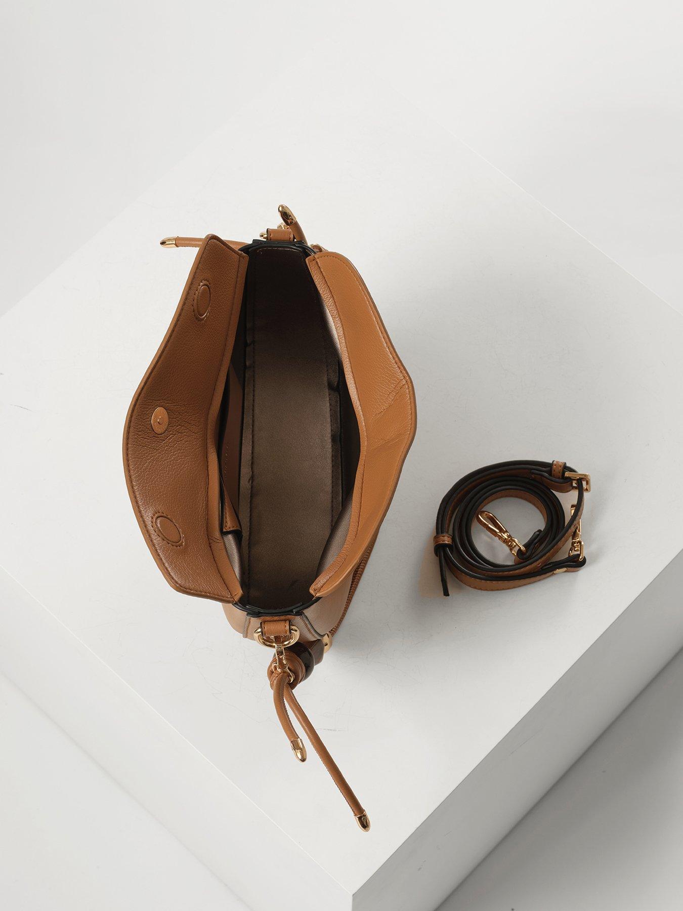 Image 4 of 7 of Luella Grey Luella Grey Cora Camel Saddle Crossbody