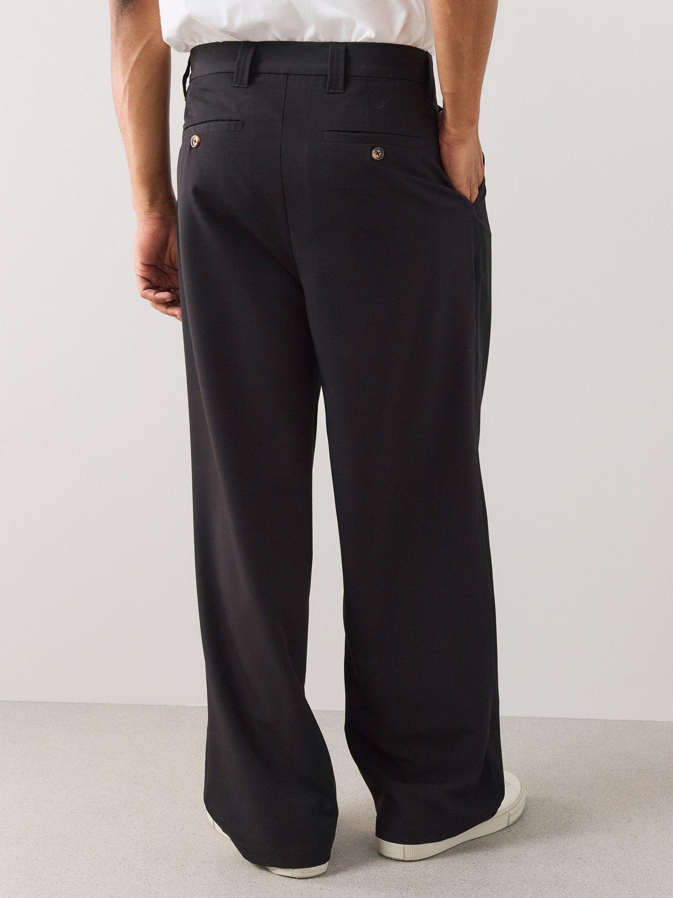 Image 2 of 6 of The Very Collection Mens Wool Blend Relaxed Fit Formal Trouser - Black