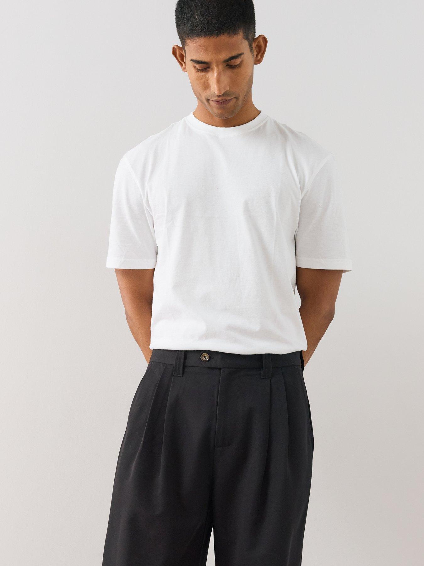 Image 3 of 6 of The Very Collection Mens Wool Blend Relaxed Fit Formal Trouser - Black