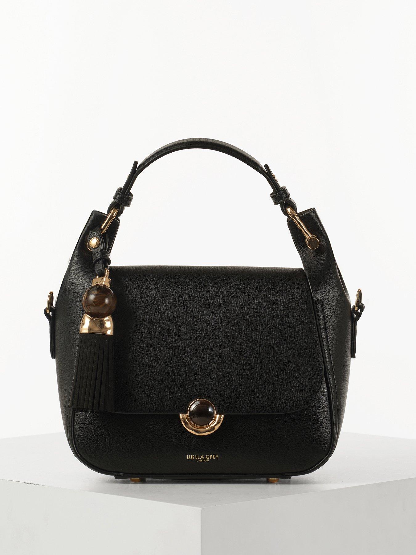 Image 2 of 7 of Luella Grey Diana Top Handle Crossbody Bag In Black