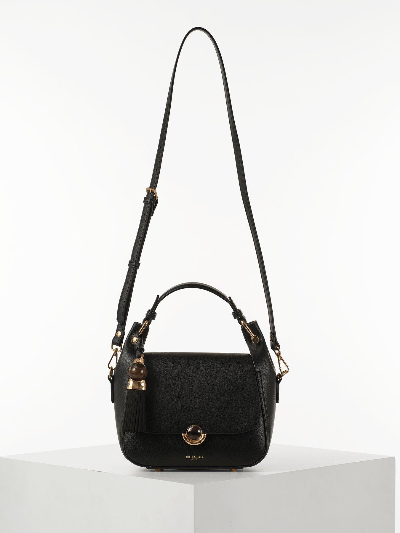 Image 3 of 7 of Luella Grey Diana Top Handle Crossbody Bag In Black