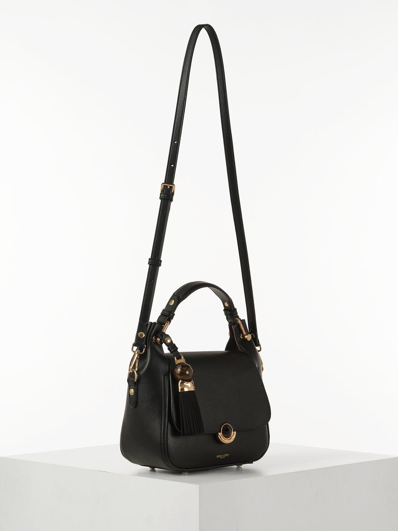 Image 4 of 7 of Luella Grey Diana Top Handle Crossbody Bag In Black