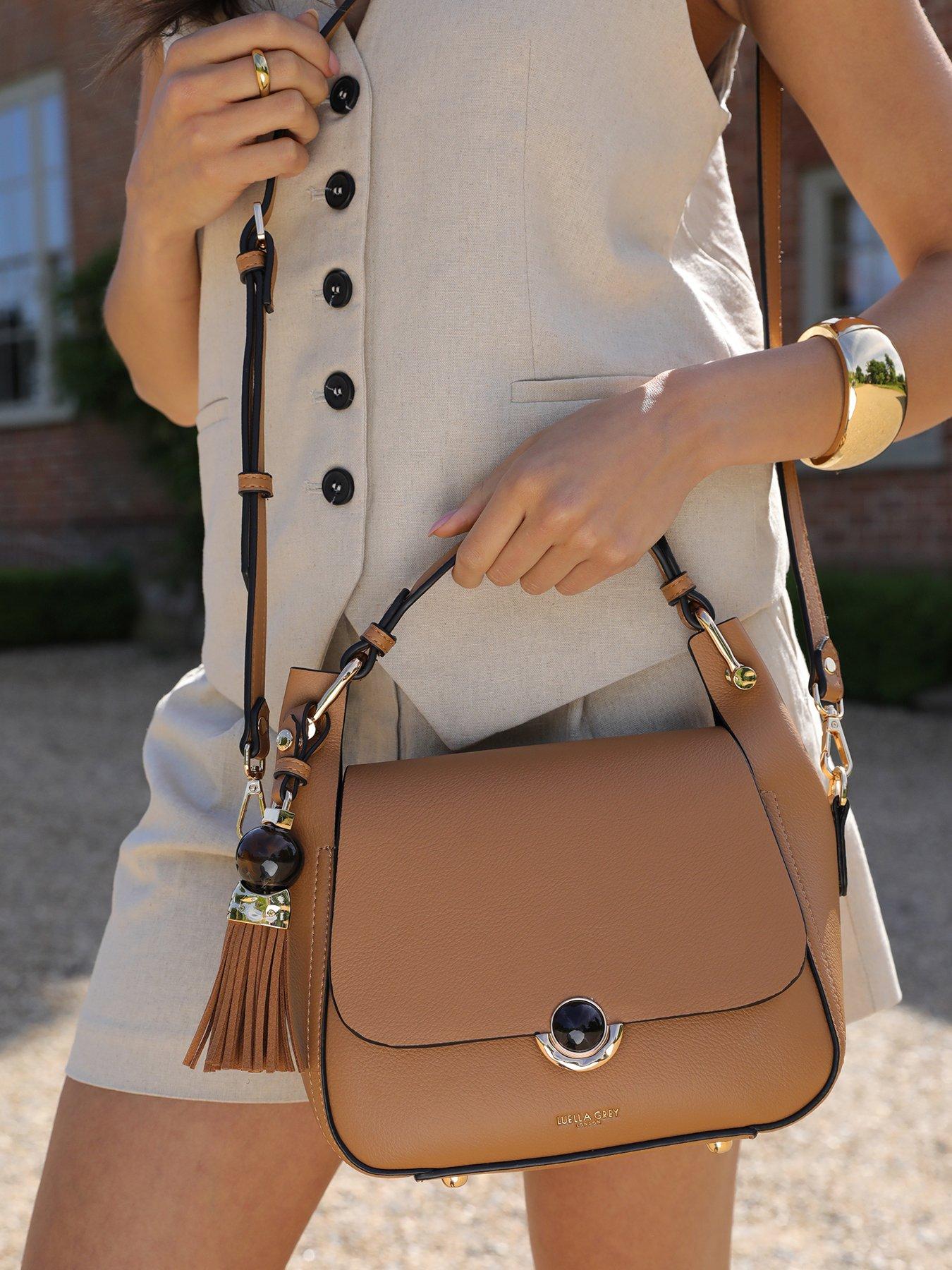 Image 2 of 7 of Luella Grey Diana Camel Top Handle Crossbody
