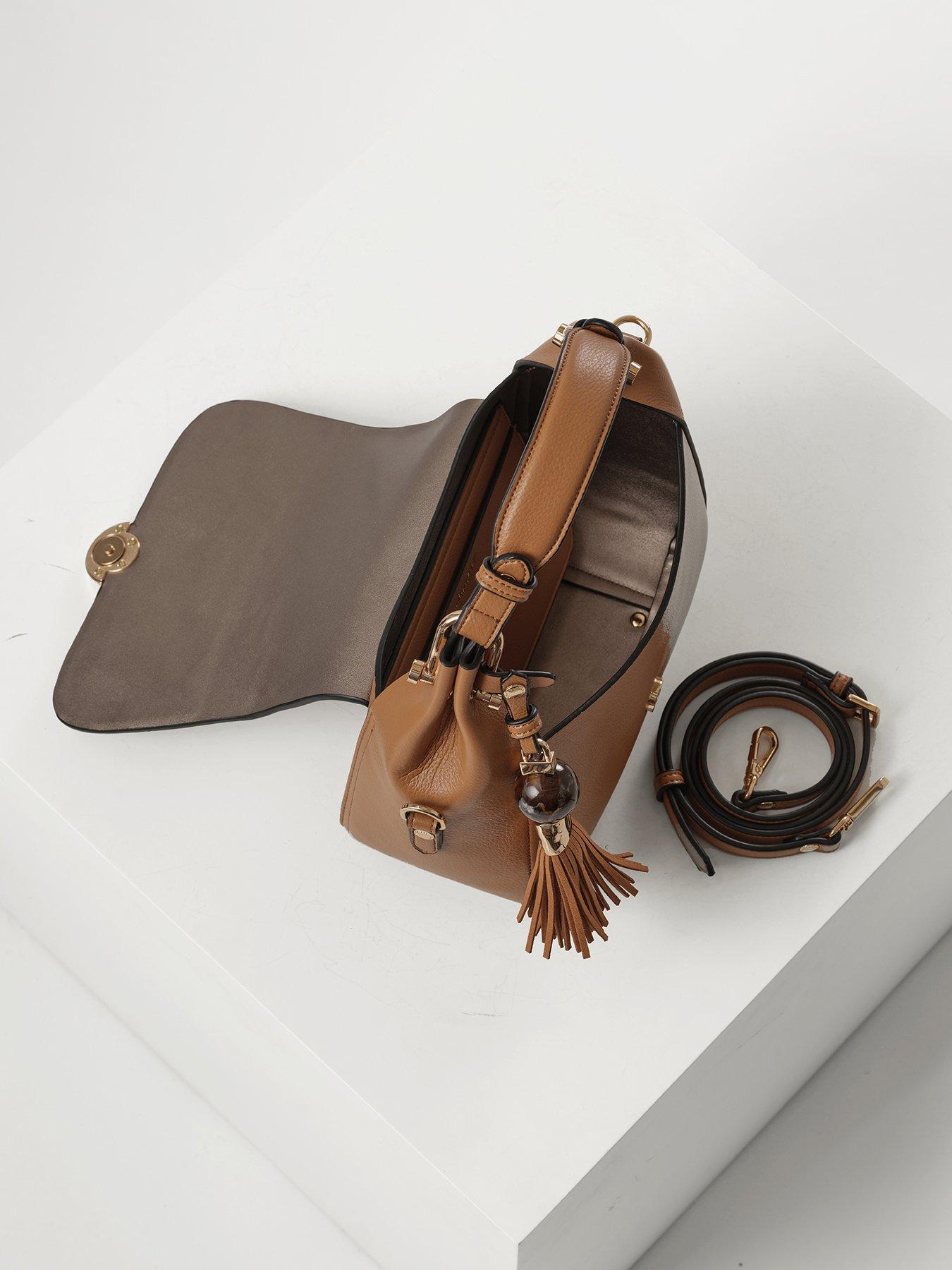 Image 4 of 7 of Luella Grey Diana Camel Top Handle Crossbody
