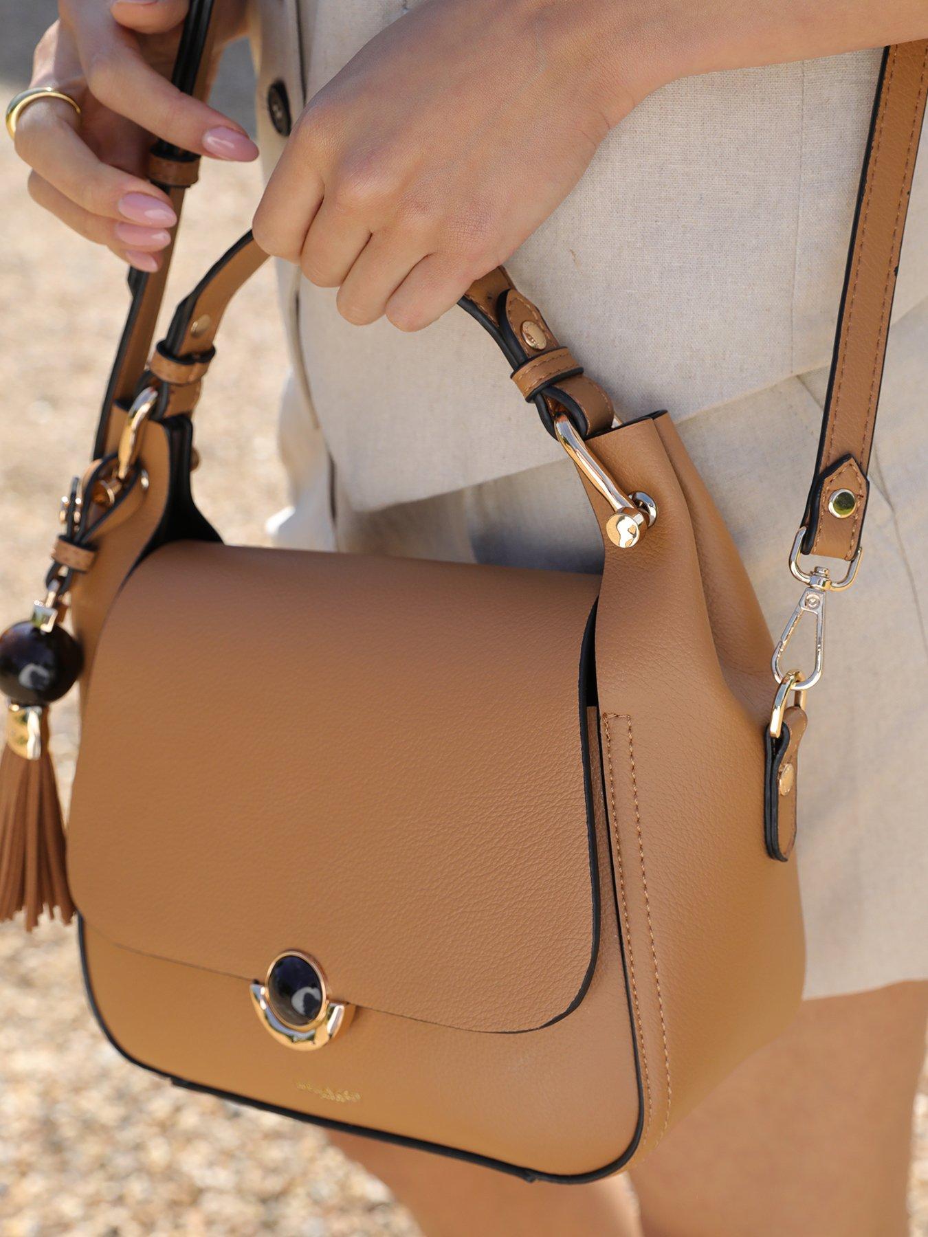 Image 6 of 7 of Luella Grey Diana Camel Top Handle Crossbody