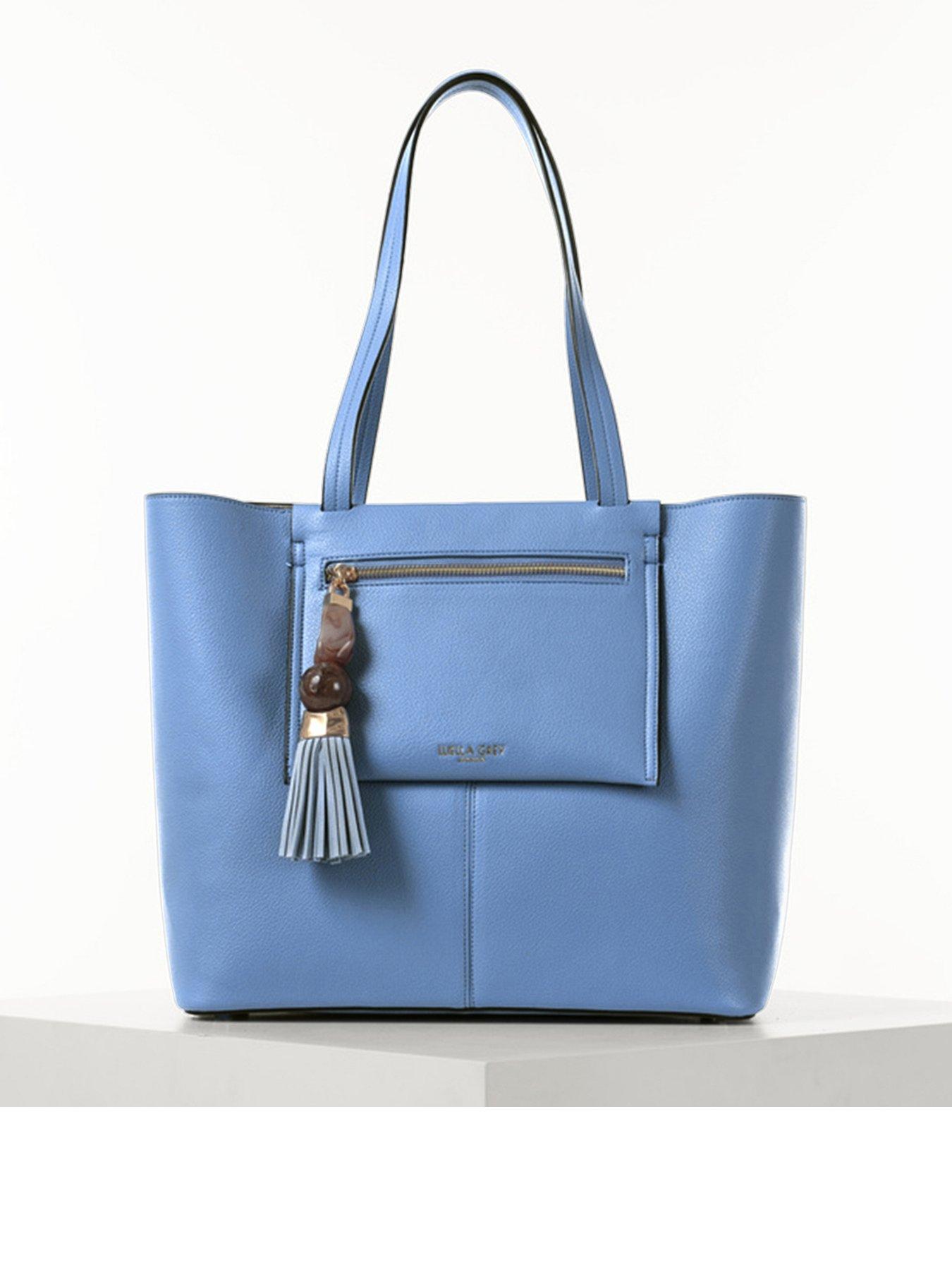 Luella Grey Catalina Cornflower Blue Casual Tote With Pouch