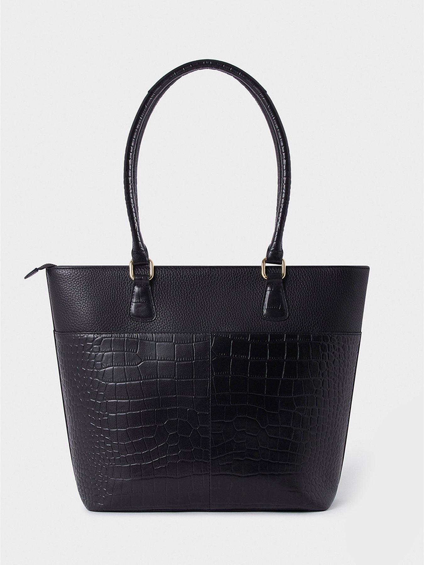 osprey black leather tote bag Transporter 28 recycled nylon raven the Kellie Tote epitomises timeless elegance and functional luxury Osprey grained-leather Tote Bag |