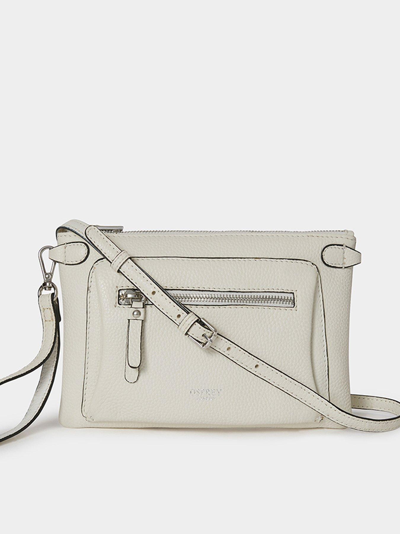 Osprey London The Ruby Leather Crossbody Clutch Bag