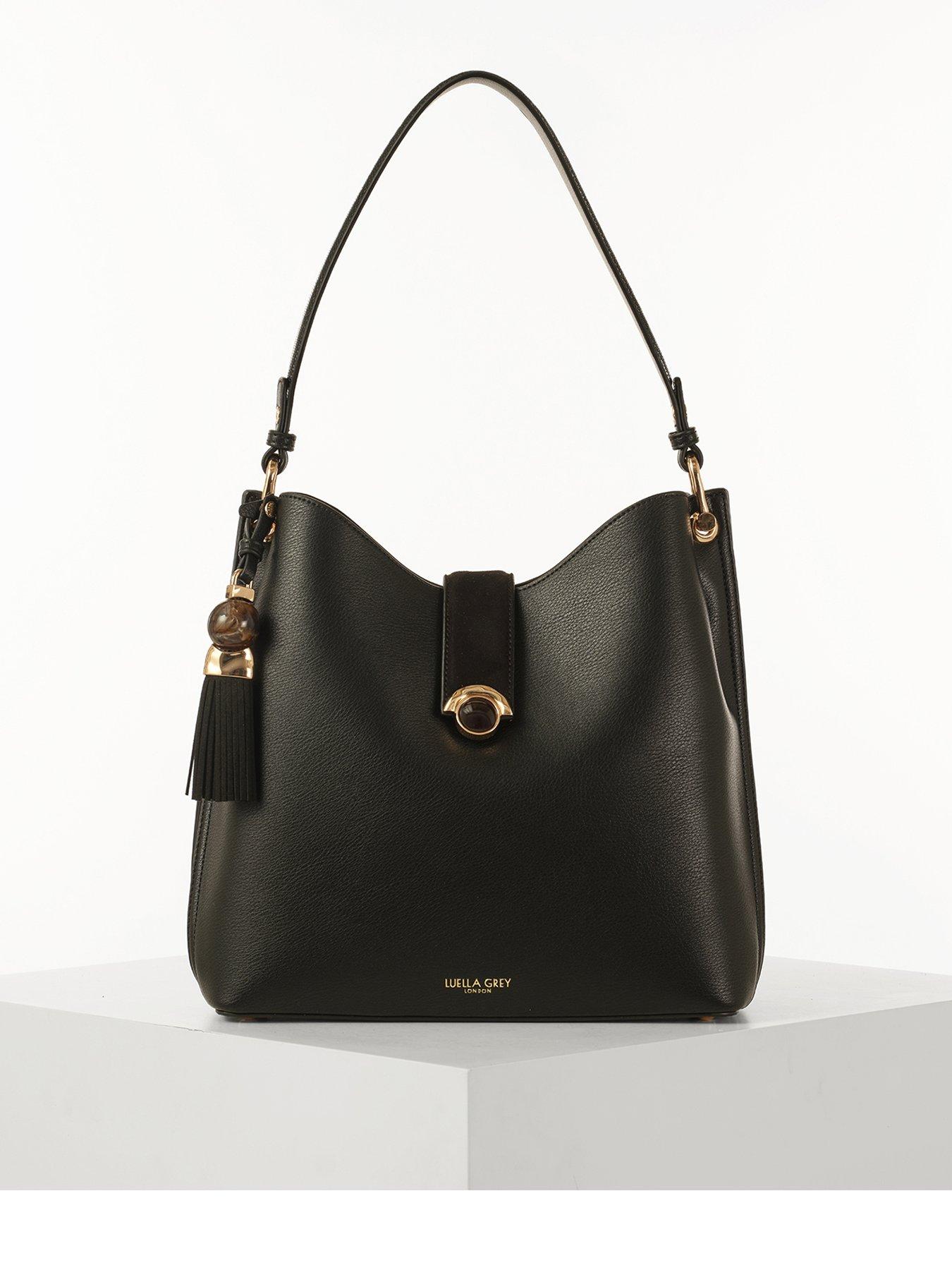 Luella Grey Andrea Black Hobo Tote