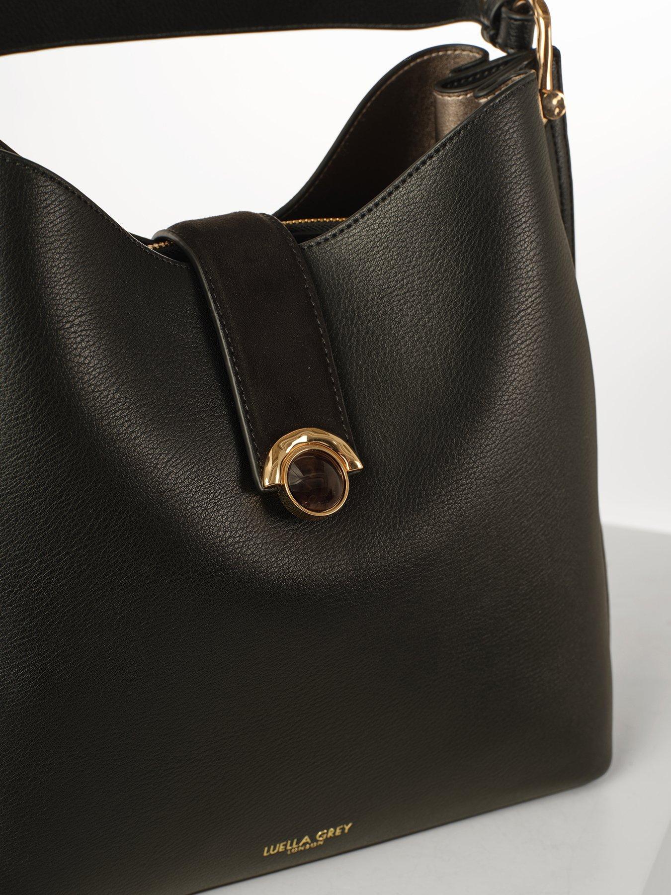 Image 5 of 7 of Luella Grey Luella Grey Andrea Black Hobo Tote