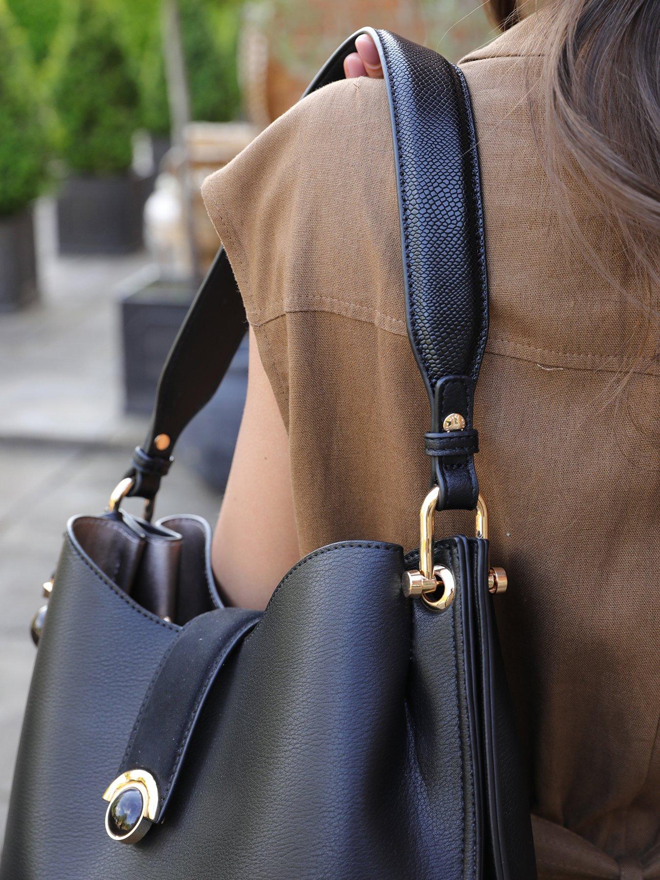 Image 7 of 7 of Luella Grey Luella Grey Andrea Black Hobo Tote