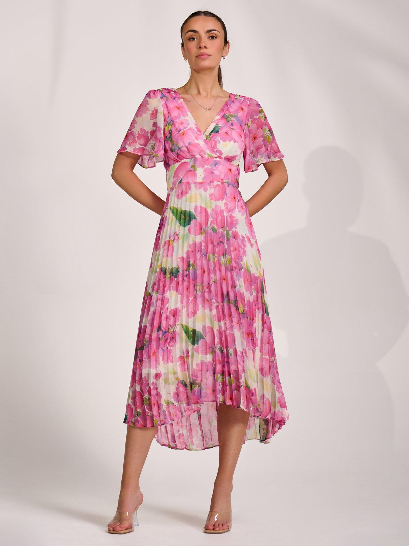 light pink dress with sleeves A.L.C. Opal Dress in Rose main image 0