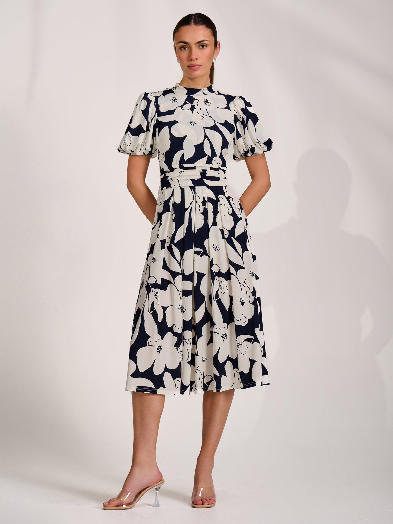 jolie cream marle midi dress Buy Jolie Moi Cream Wrap Tie Front Midi Dress from Next Australia