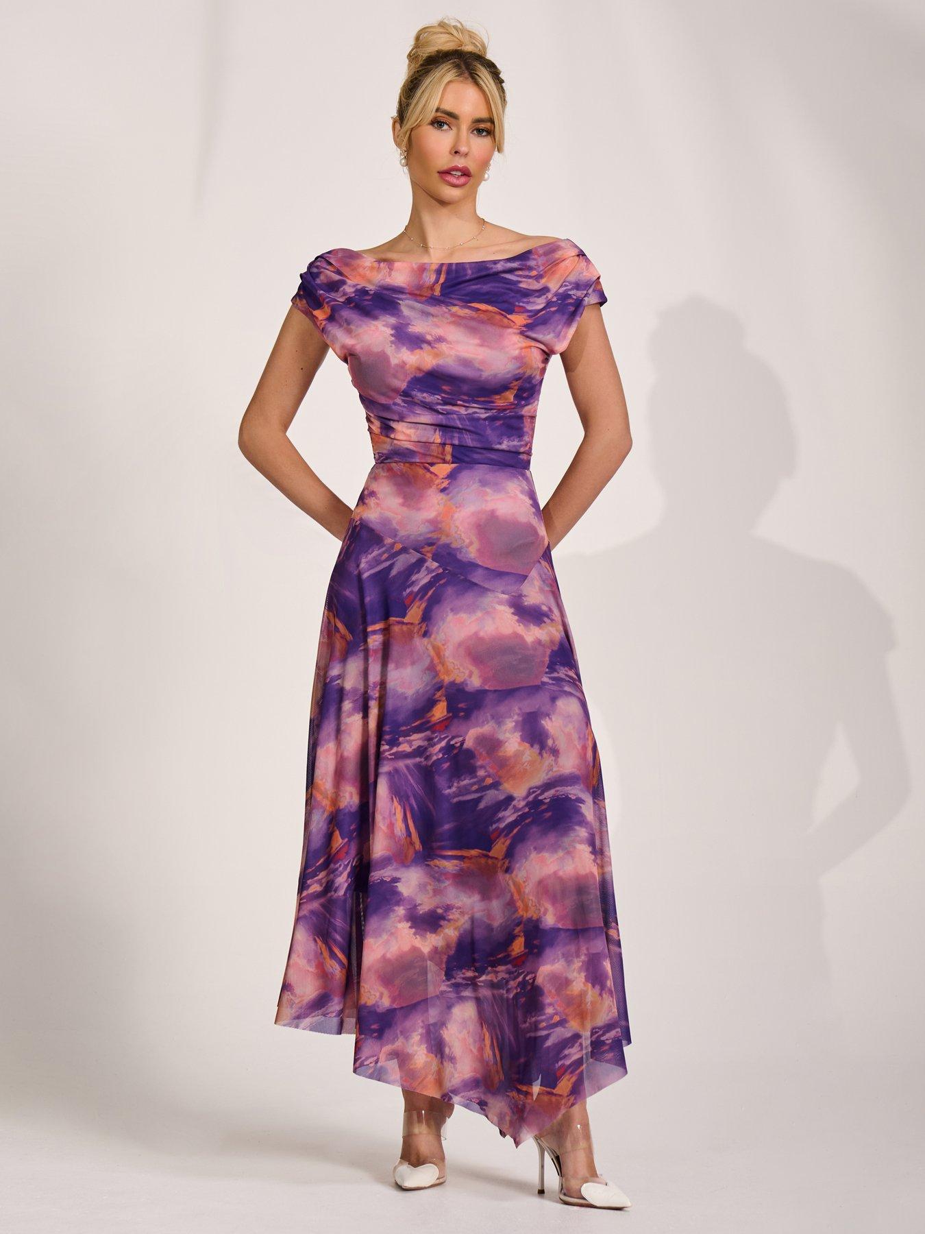 strapless open back dress Dreamcatcher Eliana Bloom Maxi Dress
