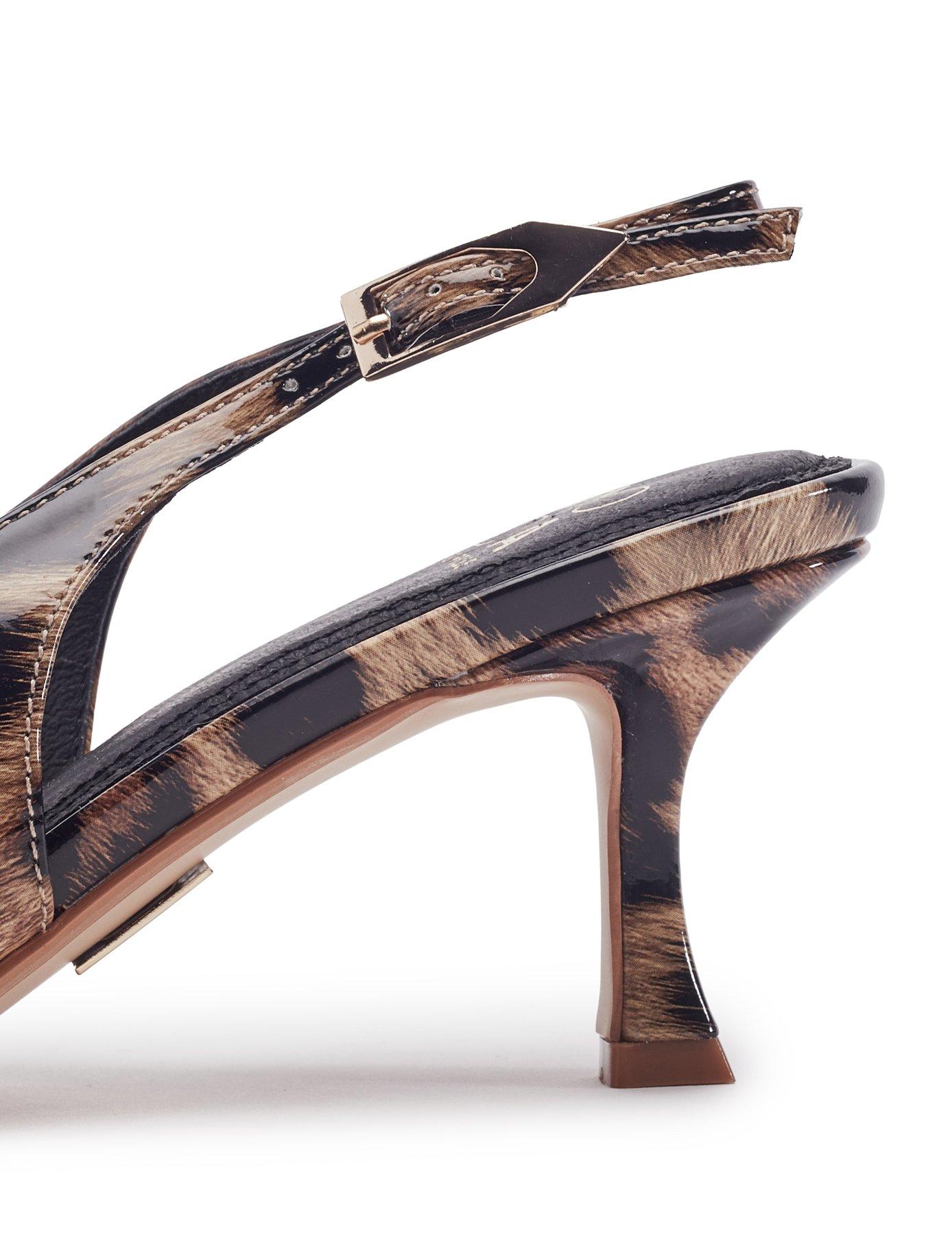 Image 4 of 4 of Moda In Pelle Gallia Pointed Toe Slingback - Leopard Patent