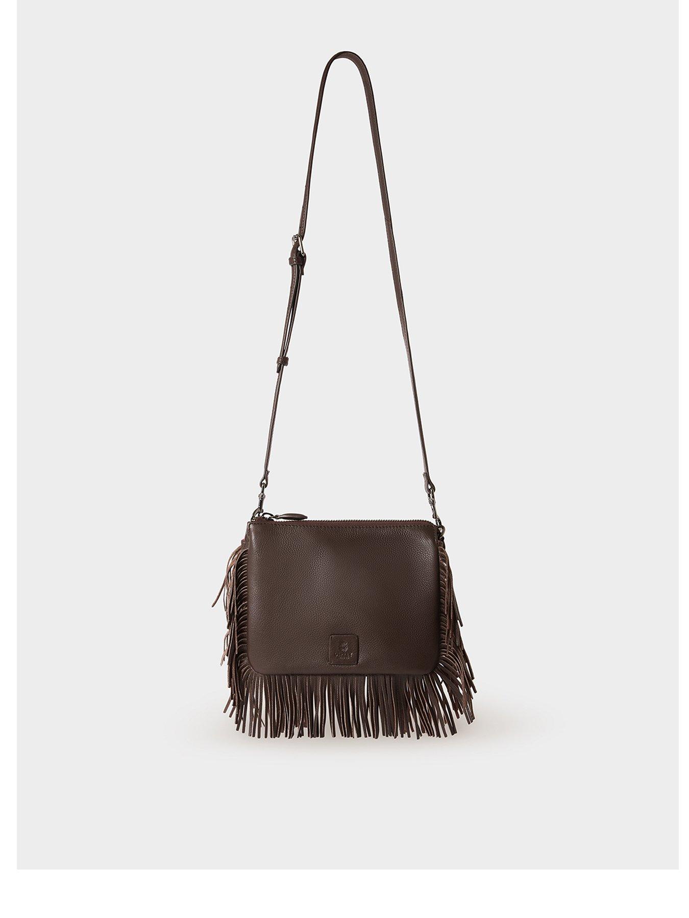 Osprey London The Faithful Leather Crossbody Bag, Brown, Women