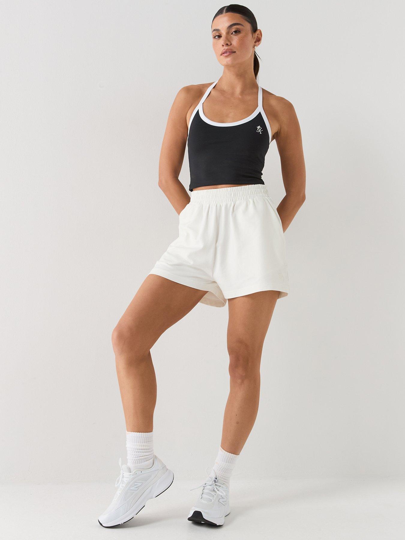 Image 5 of 6 of Gym King Womens Victory Shorts - Cream